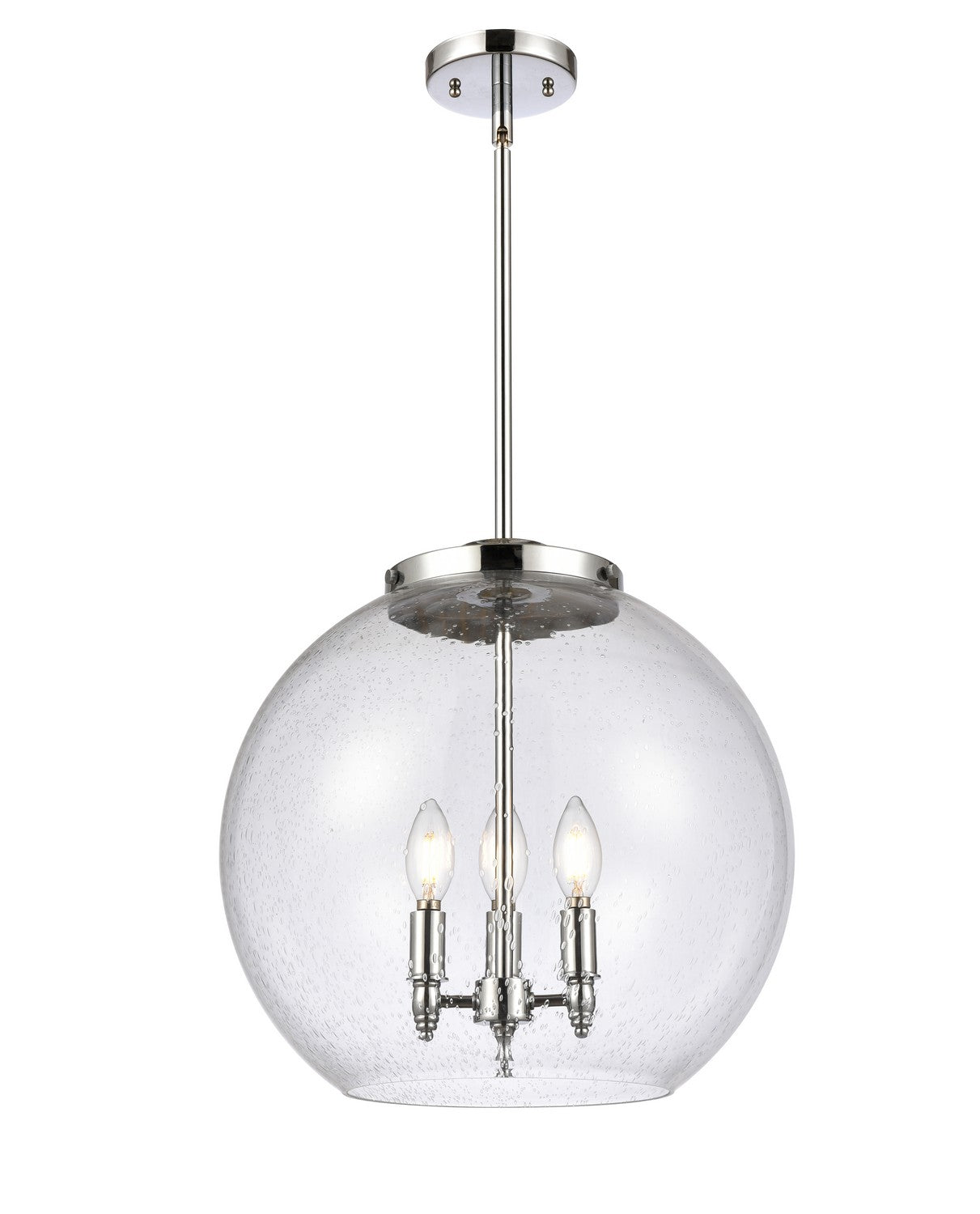 Innovations - 221-3S-PC-G124-16 - Three Light Pendant - Essex - Polished Chrome