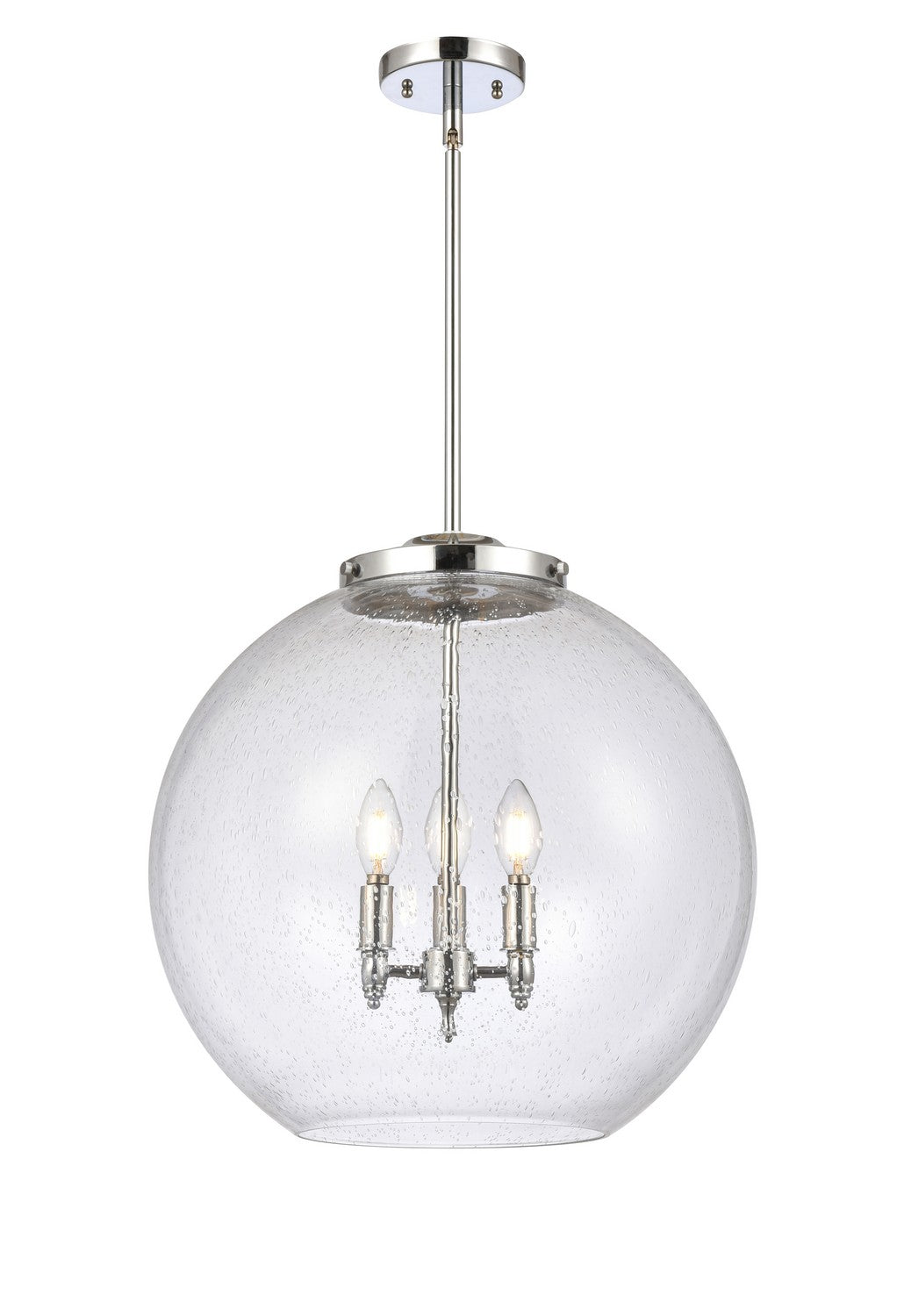 Innovations - 221-3S-PC-G124-18 - Three Light Pendant - Essex - Polished Chrome