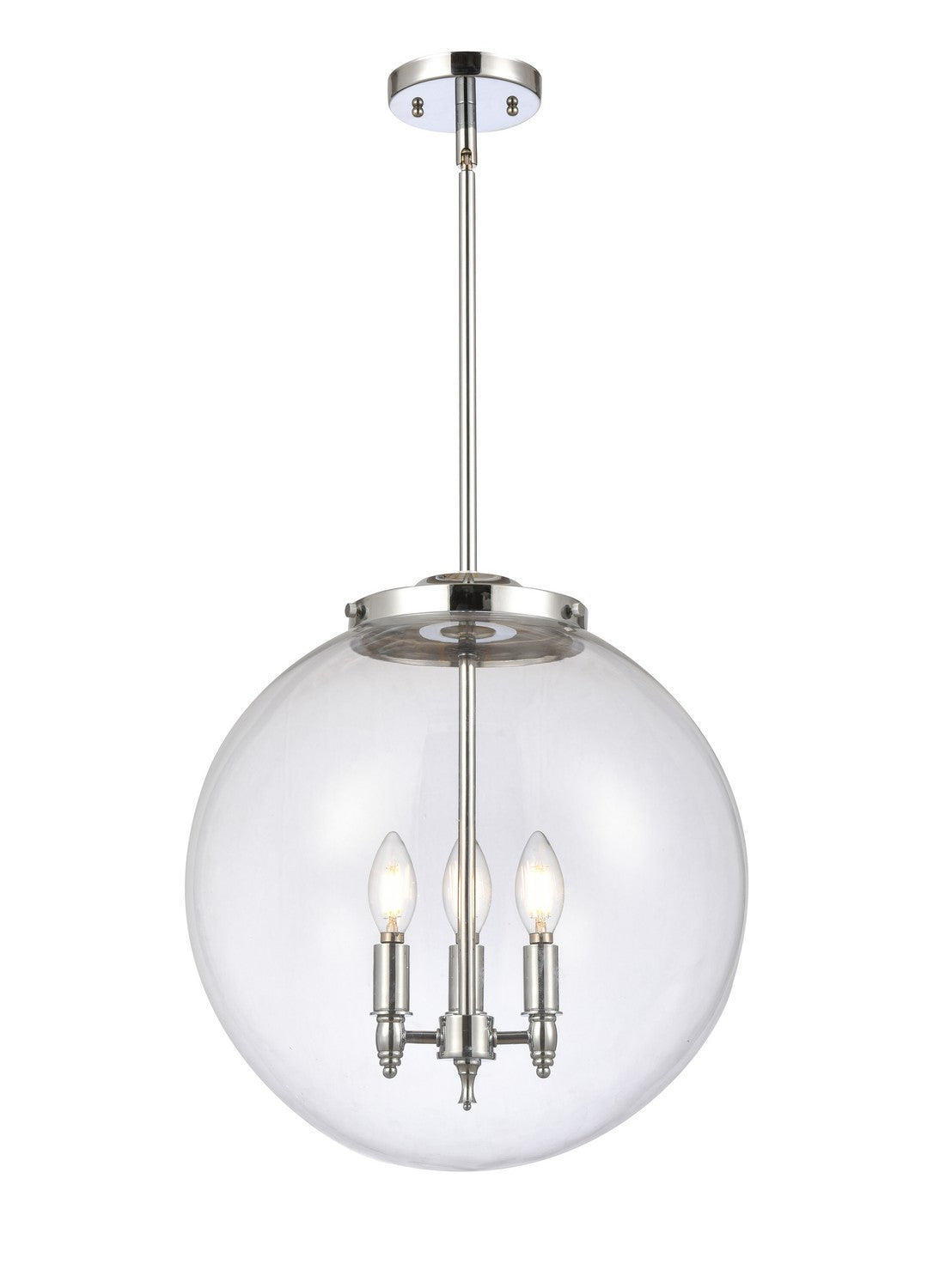 Innovations - 221-3S-PC-G202-16 - Three Light Pendant - Essex - Polished Chrome