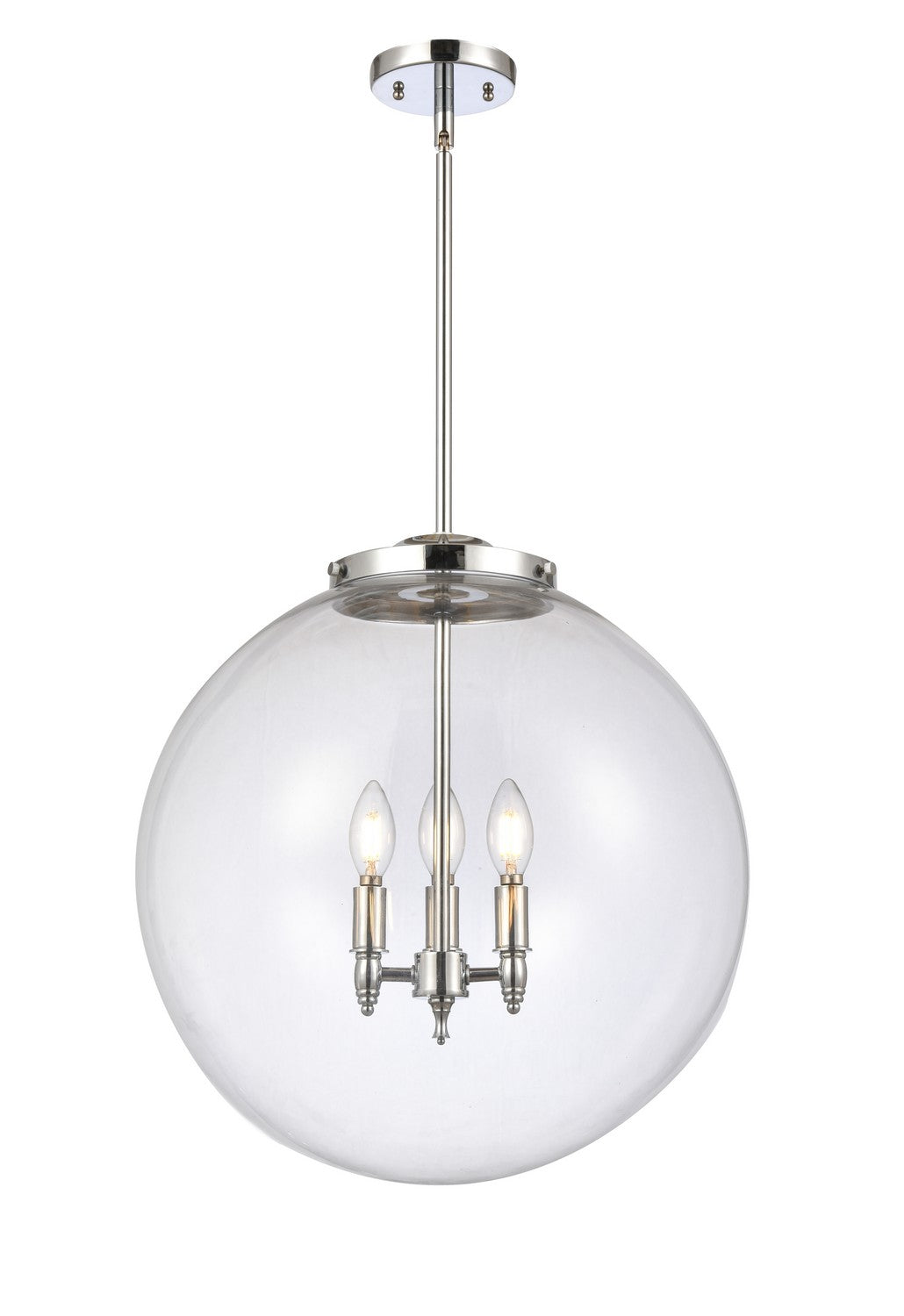 Innovations - 221-3S-PC-G202-18 - Three Light Pendant - Essex - Polished Chrome