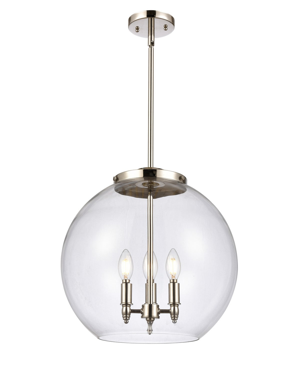 Innovations - 221-3S-PN-G122-16 - Three Light Pendant - Essex - Polished Nickel