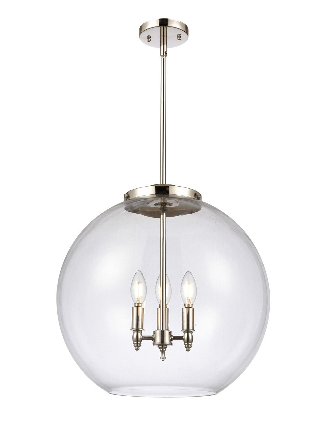 Innovations - 221-3S-PN-G122-18 - Three Light Pendant - Essex - Polished Nickel