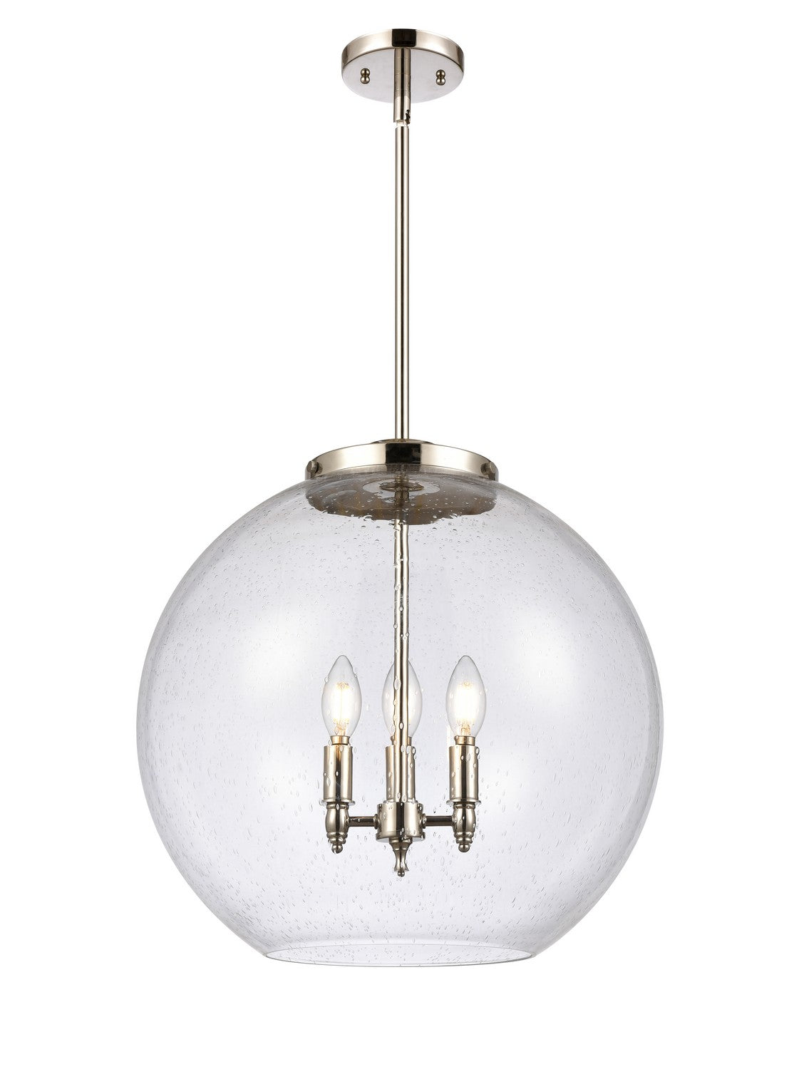 Innovations - 221-3S-PN-G124-18 - Three Light Pendant - Essex - Polished Nickel