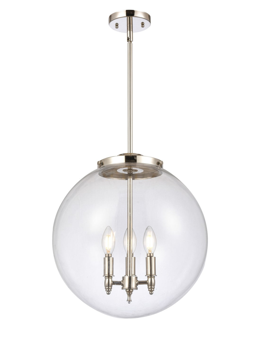 Innovations - 221-3S-PN-G202-16 - Three Light Pendant - Essex - Polished Nickel