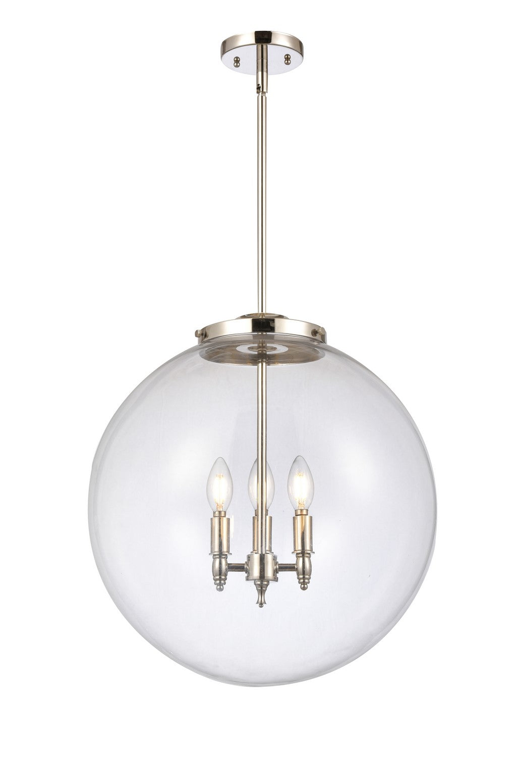 Innovations - 221-3S-PN-G202-18 - Three Light Pendant - Essex - Polished Nickel