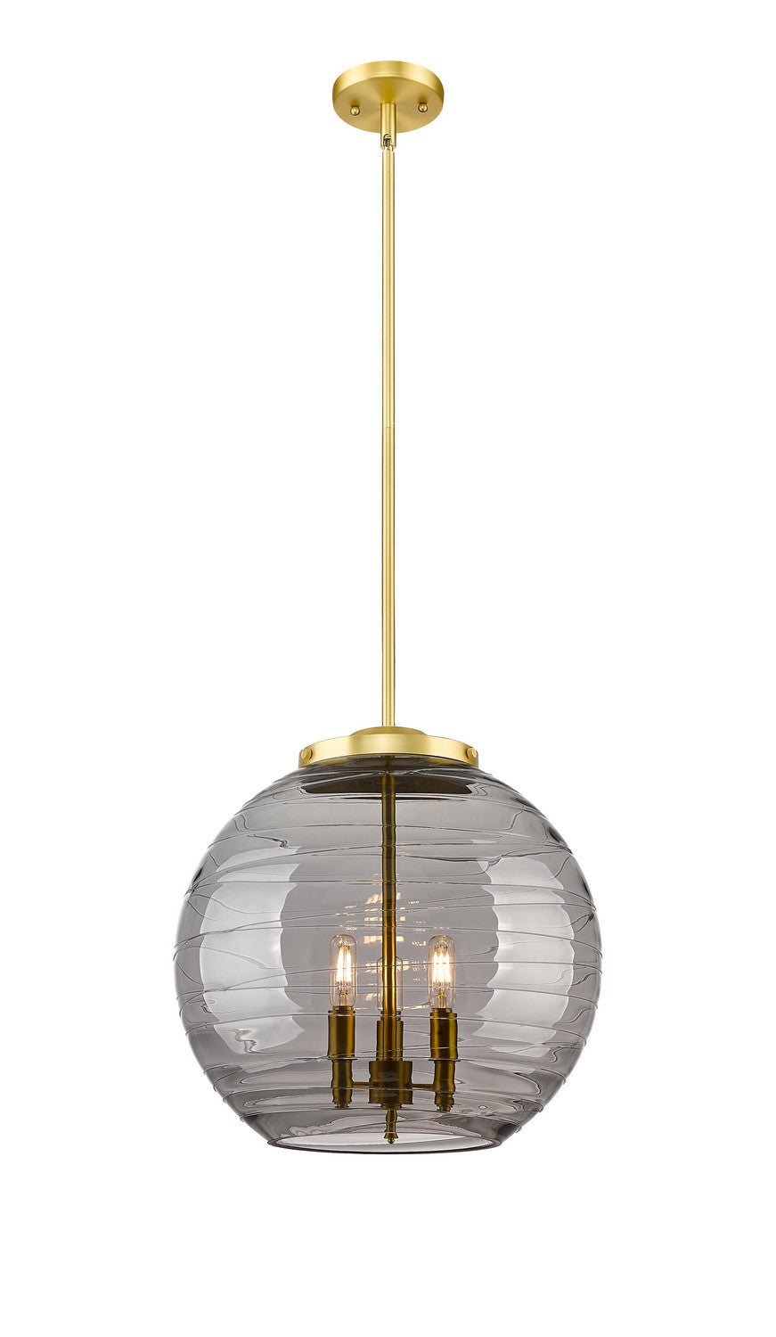 Innovations - 221-3S-SG-G1213-16SM - Three Light Pendant - Essex - Satin Gold