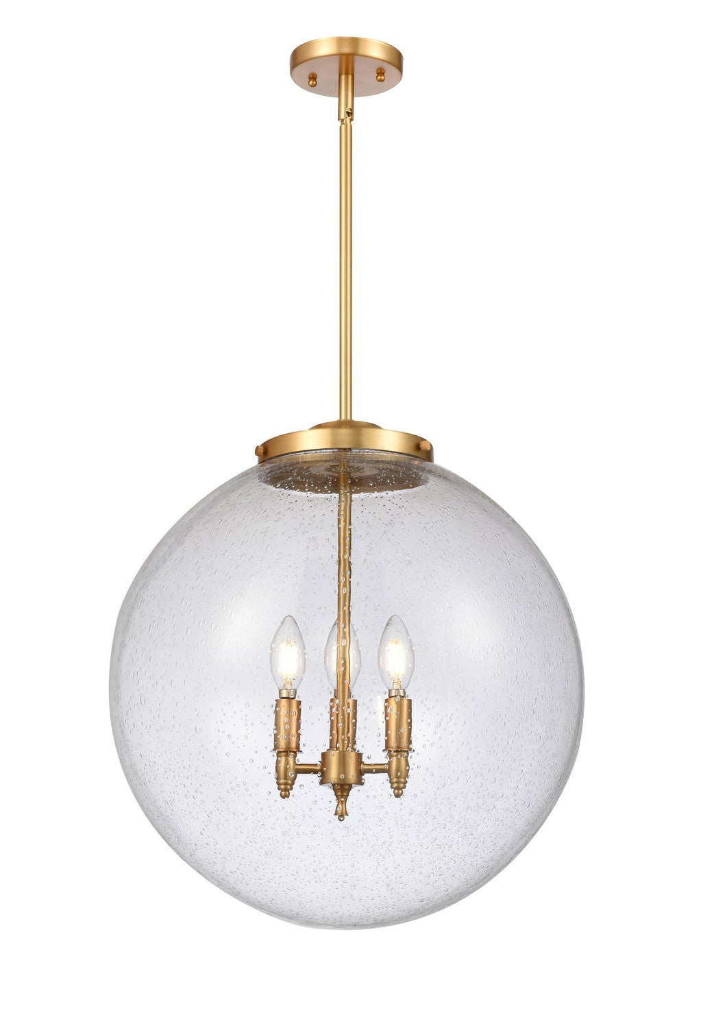 Innovations - 221-3S-SG-G204-18 - Three Light Pendant - Essex - Satin Gold