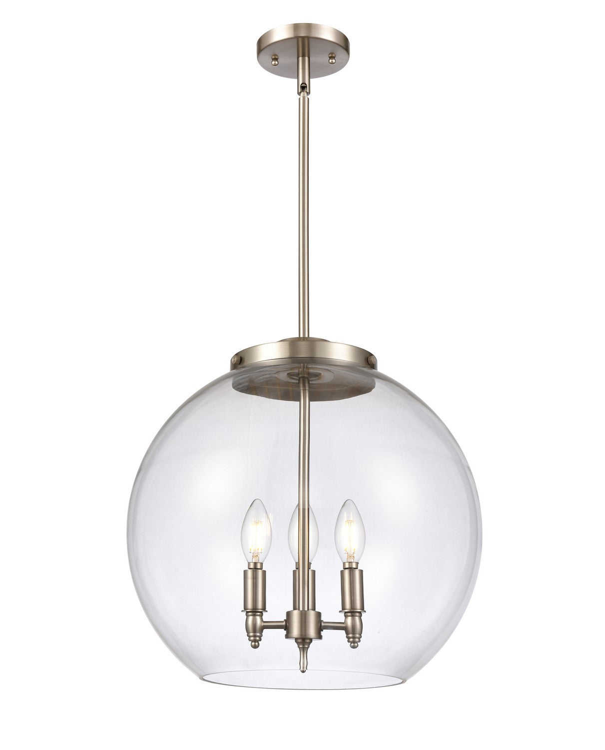Innovations - 221-3S-SN-G122-16 - Three Light Pendant - Essex - Brushed Satin Nickel