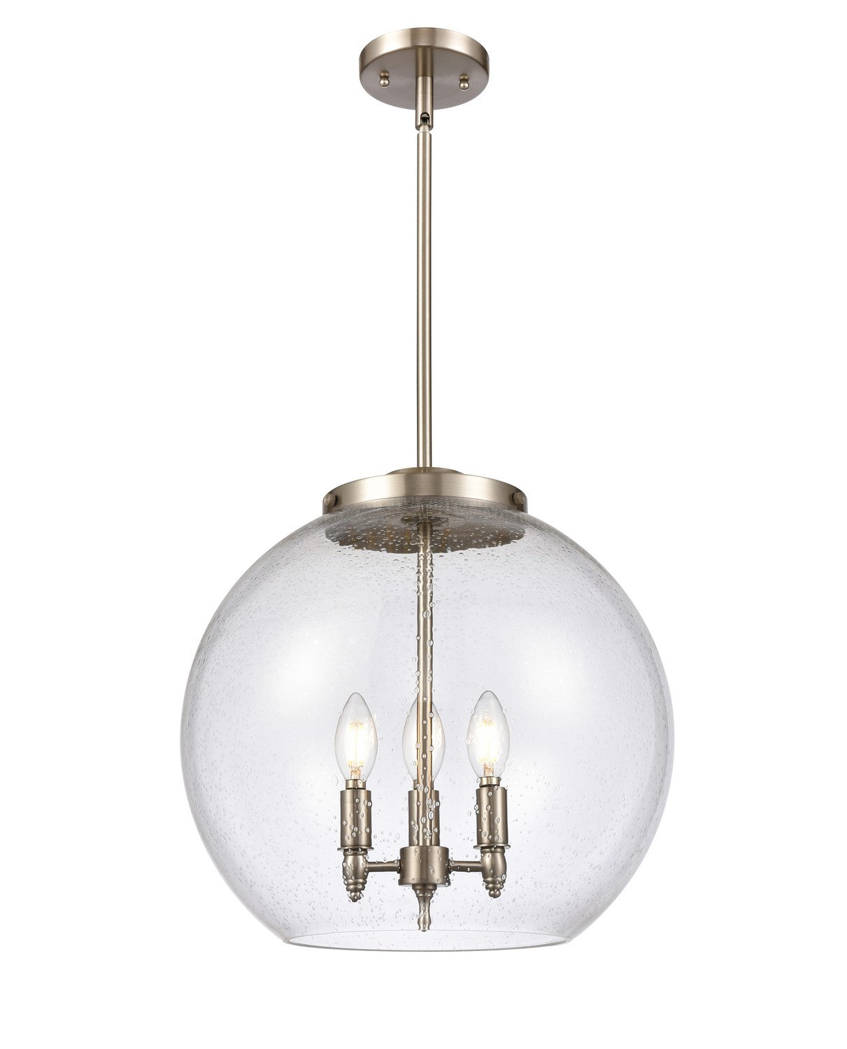 Innovations - 221-3S-SN-G124-16 - Three Light Pendant - Essex - Brushed Satin Nickel