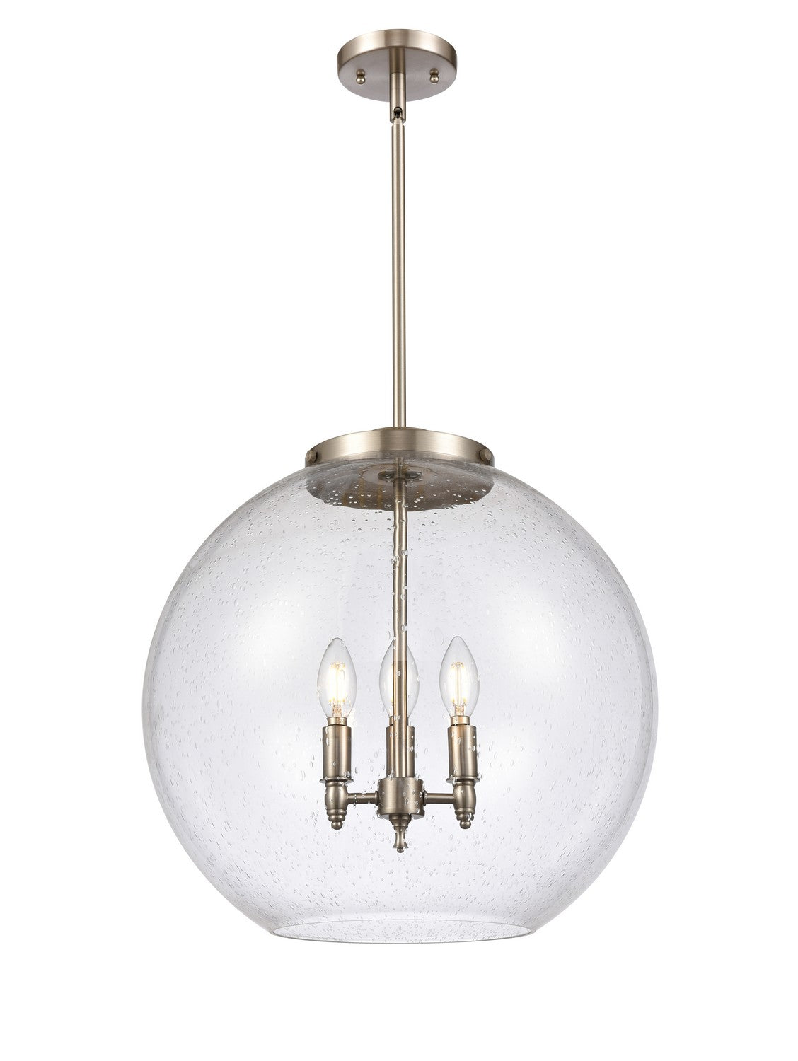 Innovations - 221-3S-SN-G124-18 - Three Light Pendant - Essex - Brushed Satin Nickel