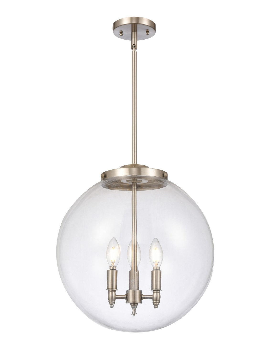 Innovations - 221-3S-SN-G202-16 - Three Light Pendant - Essex - Brushed Satin Nickel