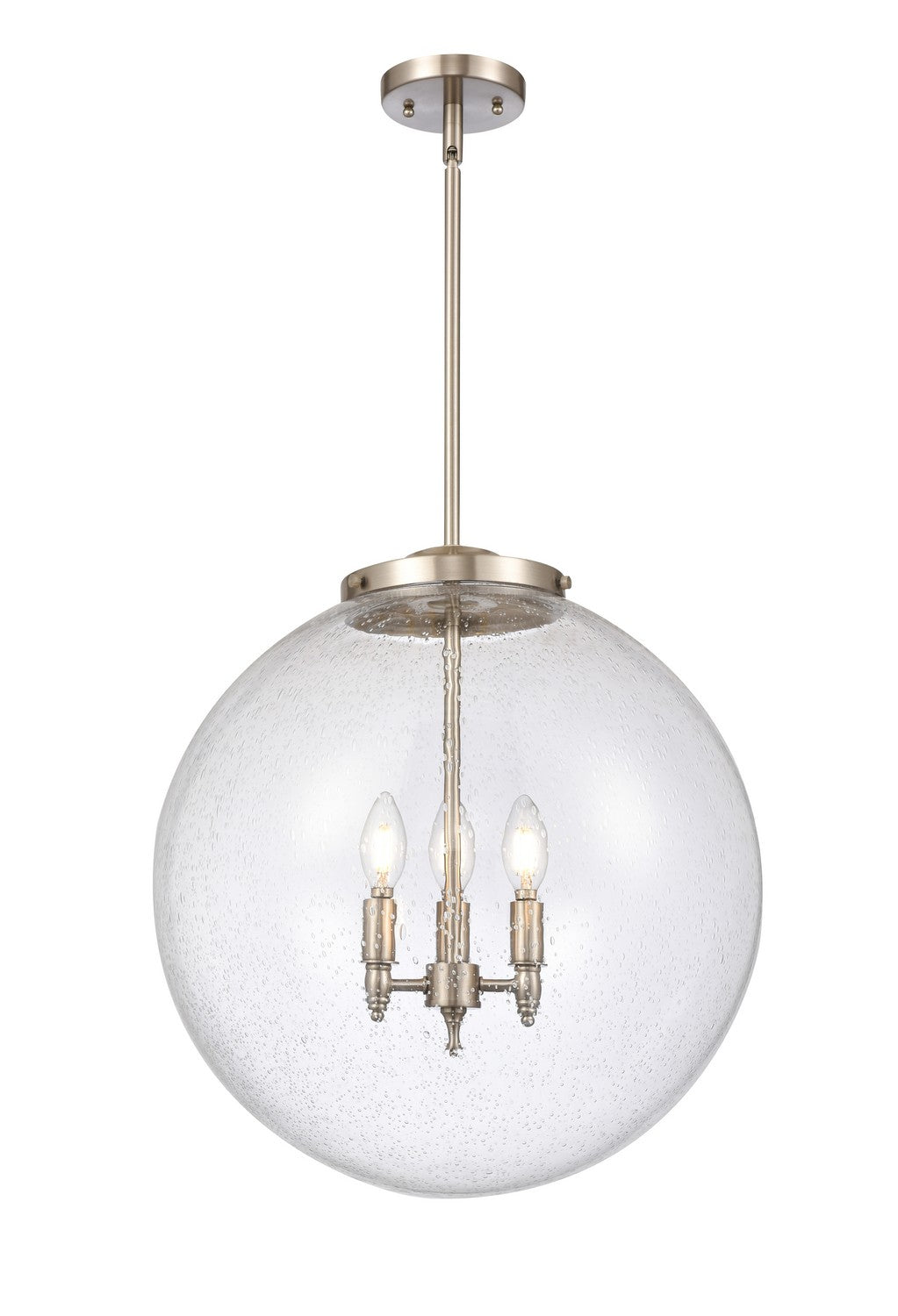 Innovations - 221-3S-SN-G204-18 - Three Light Pendant - Essex - Brushed Satin Nickel