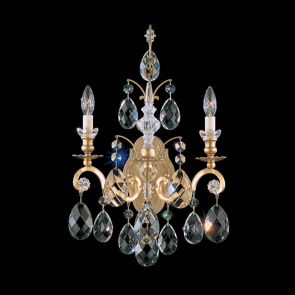 Schonbek - 3761-48 - Two Light Wall Sconce - Renaissance - Antique Silver