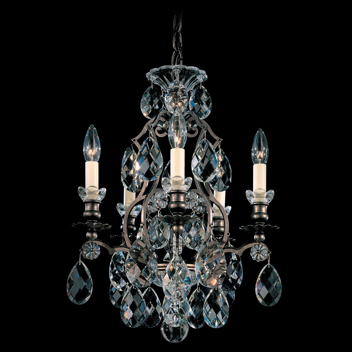 Schonbek - 3769-22 - Five Light Chandelier - Renaissance - Heirloom Gold