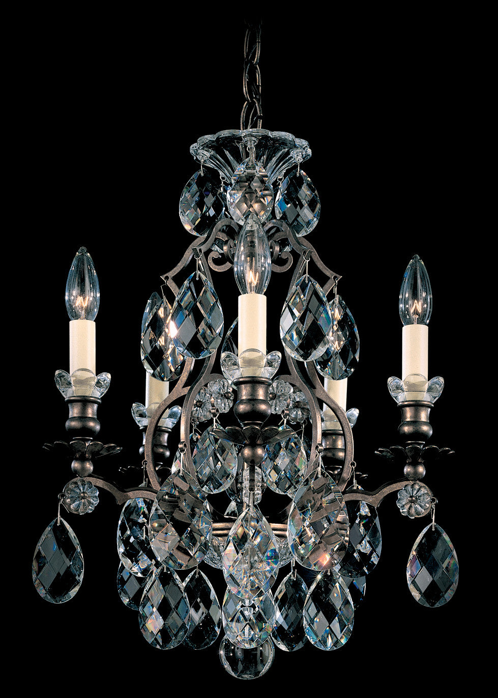 Schonbek - 3769-22 - Five Light Chandelier - Renaissance - Heirloom Gold