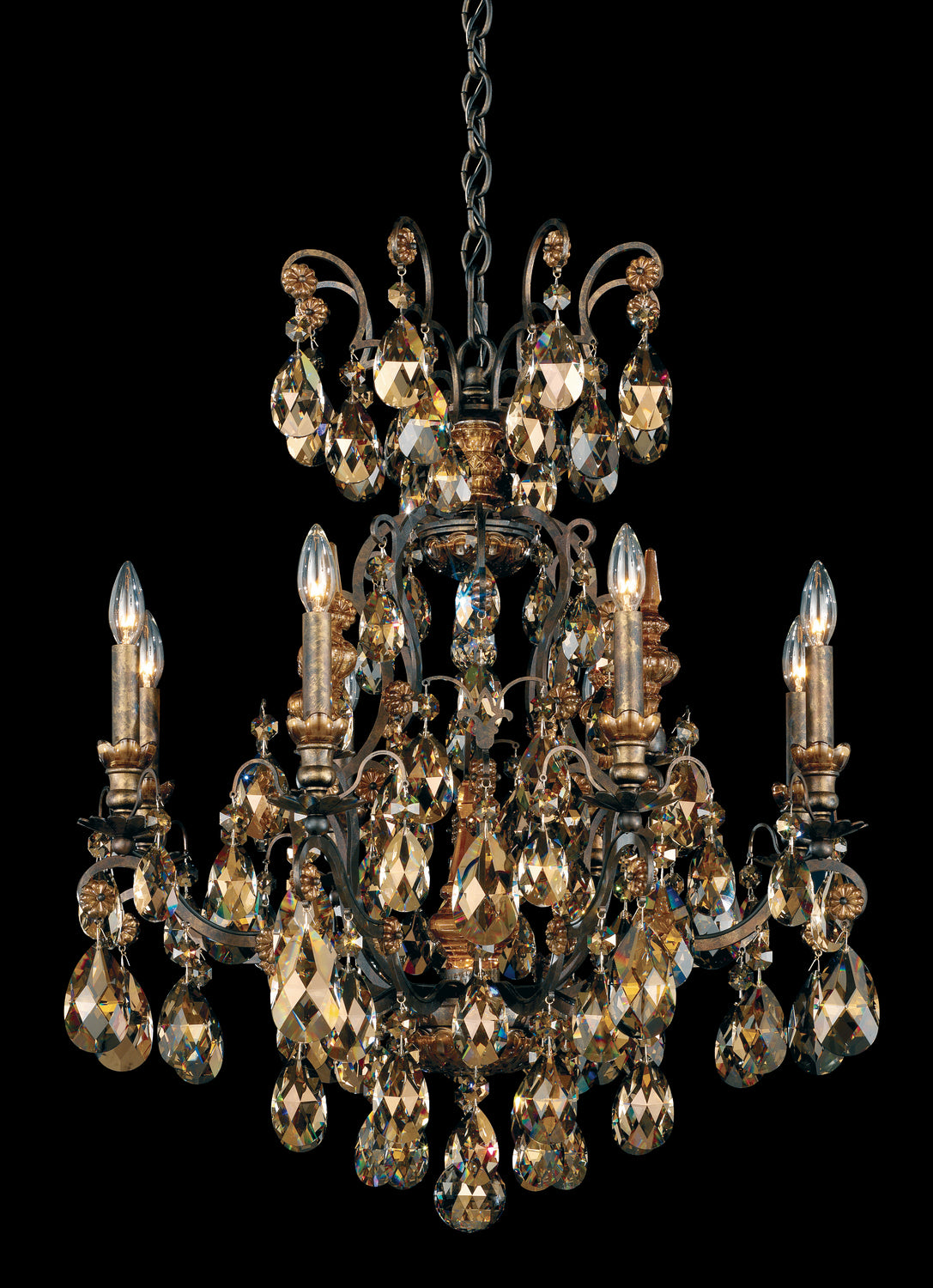 Schonbek - 3771-26S - Nine Light Chandelier - Renaissance - French Gold