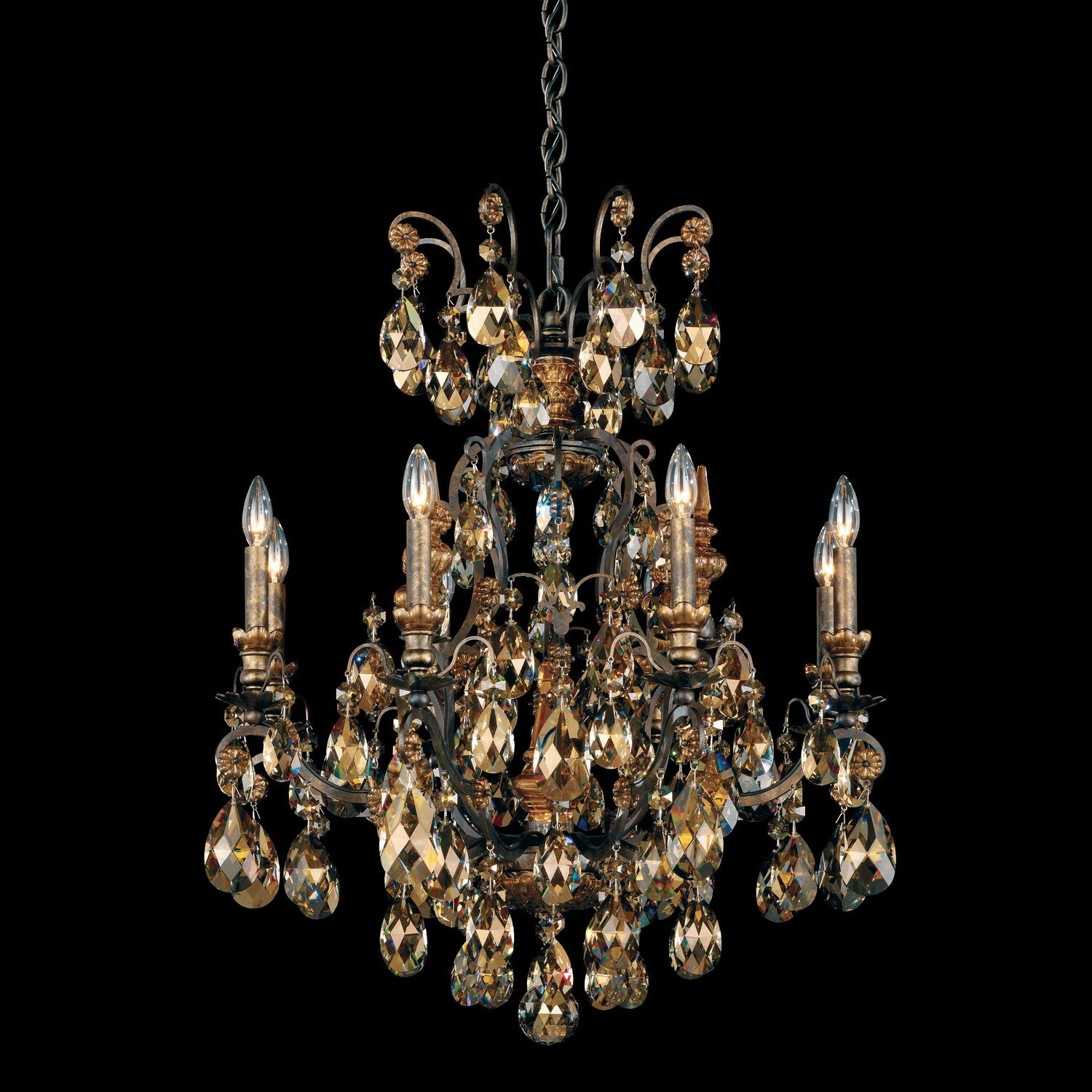 Schonbek - 3771-51 - Nine Light Chandelier - Renaissance - Black