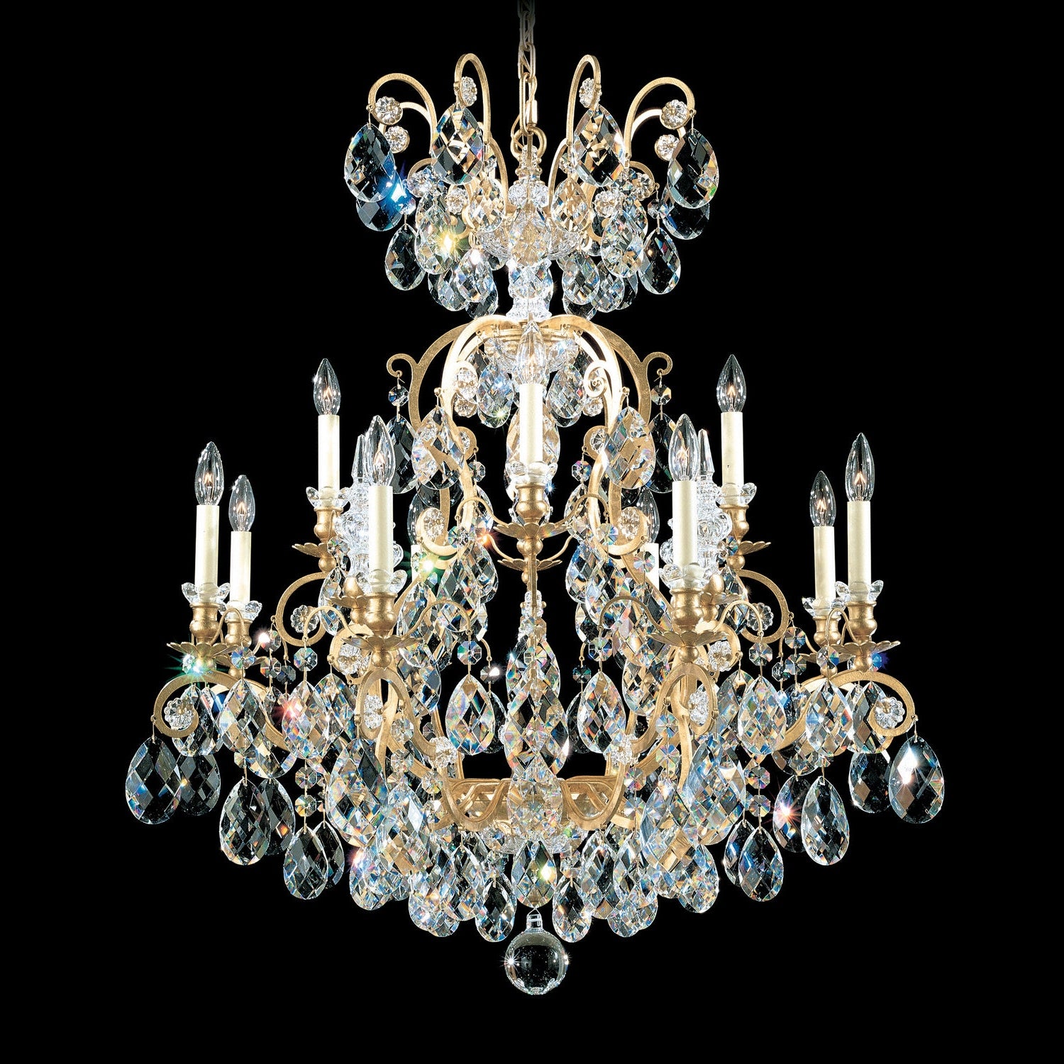 Schonbek - 3772-22S - 13 Light Chandelier - Renaissance - Heirloom Gold