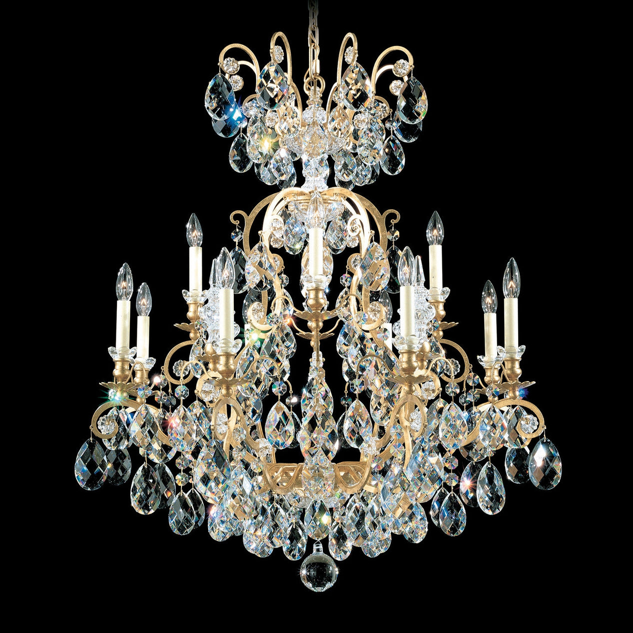 Schonbek - 3772-76 - 13 Light Chandelier - Renaissance - Heirloom Bronze