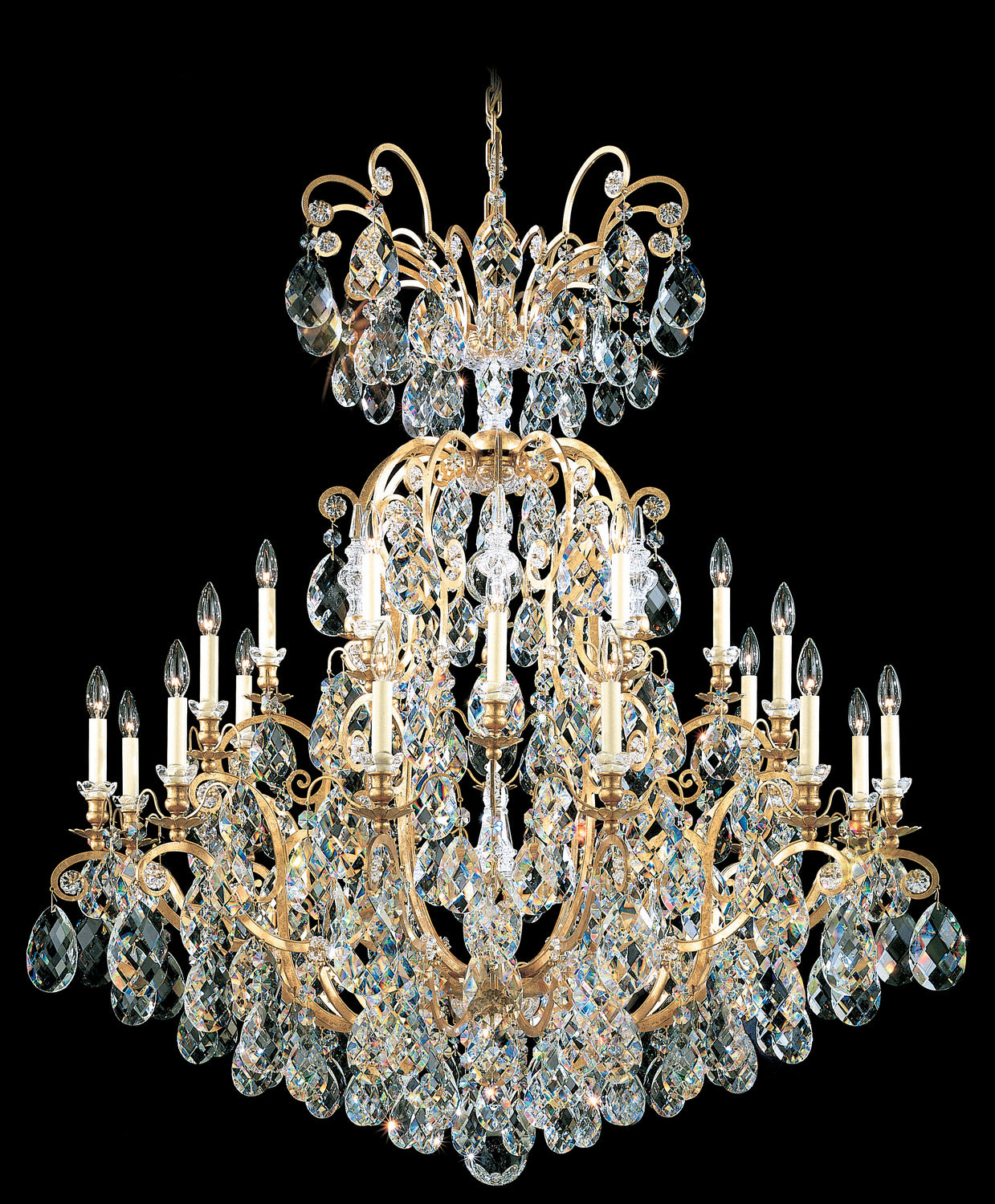 Schonbek - 3774-23S - 25 Light Chandelier - Renaissance - Etruscan Gold