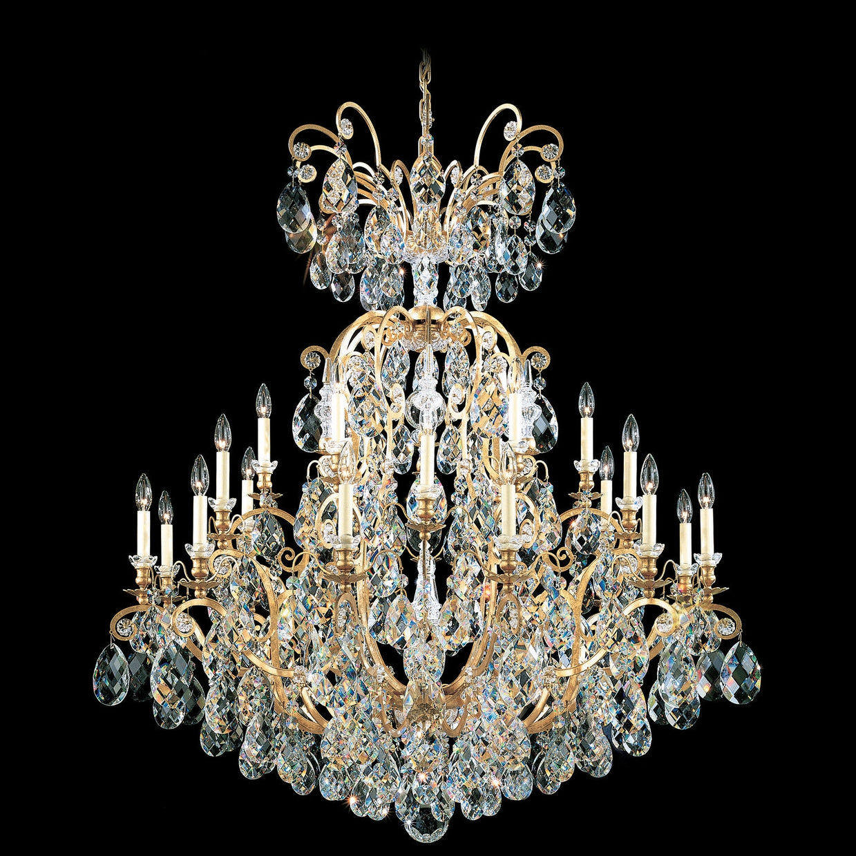 Schonbek - 3774-48S - 25 Light Chandelier - Renaissance - Antique Silver