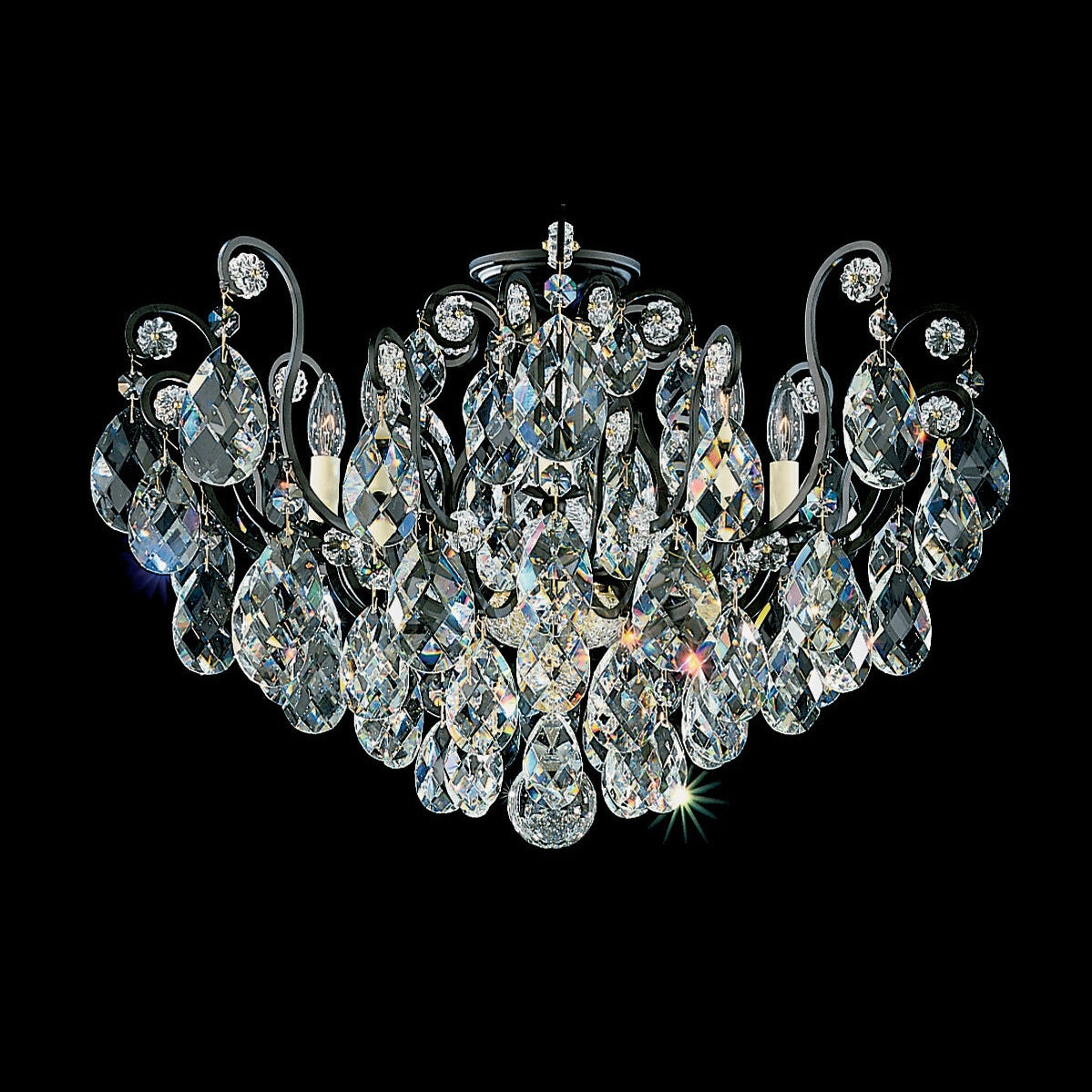 Schonbek - 3785-26 - Eight Light Semi-Flush Mount - Renaissance - French Gold