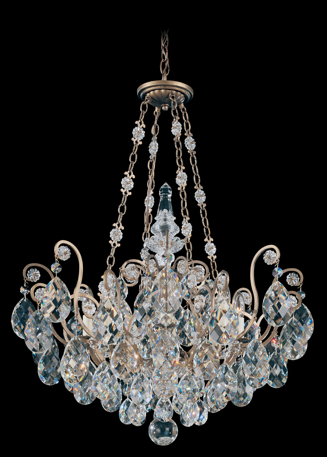 Schonbek - 3787-22 - Eight Light Pendant - Renaissance - Heirloom Gold