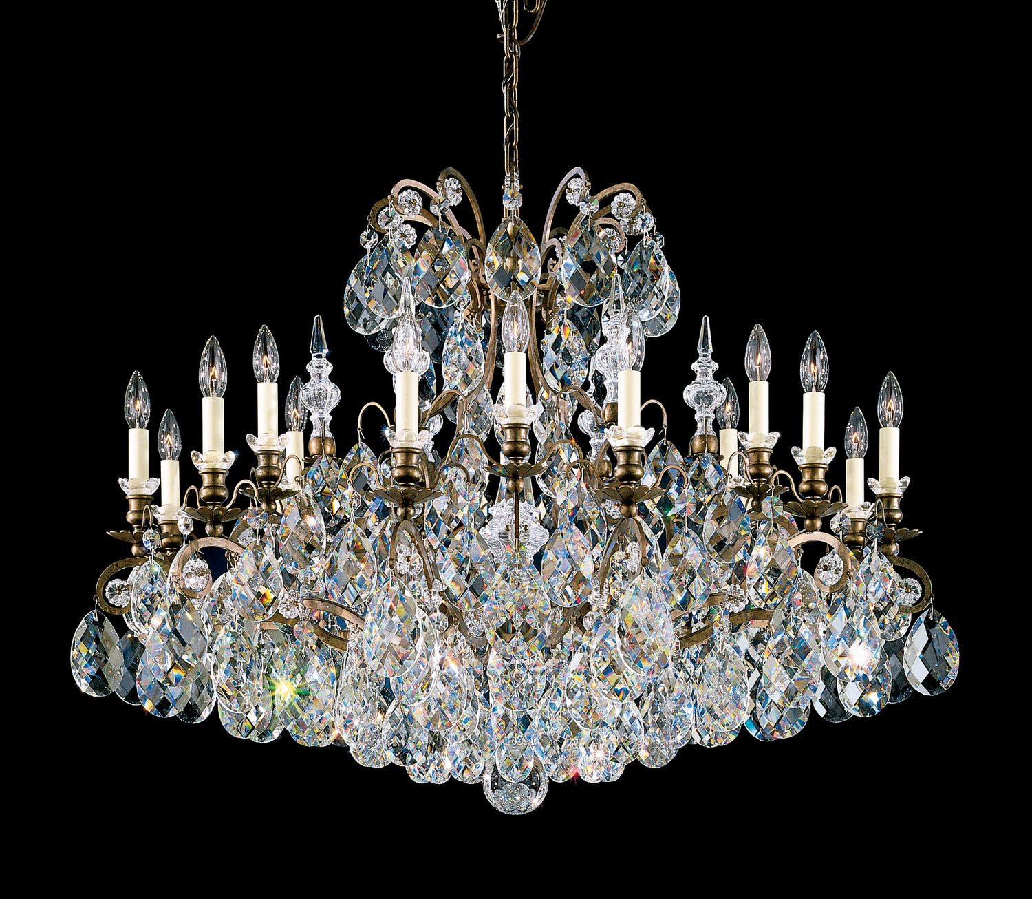 Schonbek - 3792-48S - 19 Light Chandelier - Renaissance - Antique Silver
