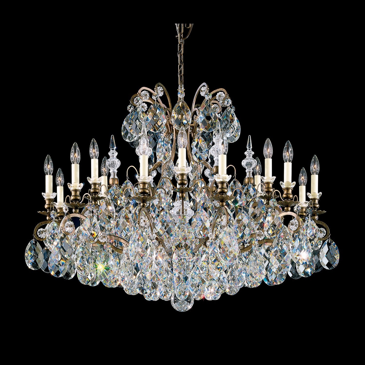 Schonbek - 3792-48S - 19 Light Chandelier - Renaissance - Antique Silver