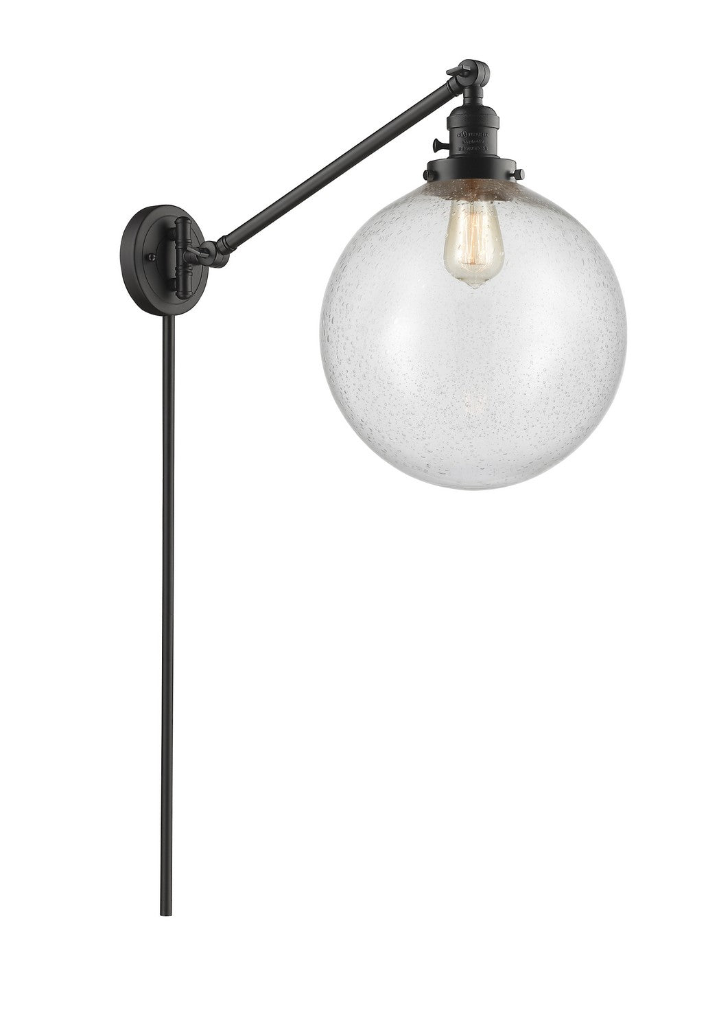 Innovations - 237-OB-G204-12 - One Light Swing Arm - Franklin Restoration - Oil Rubbed Bronze