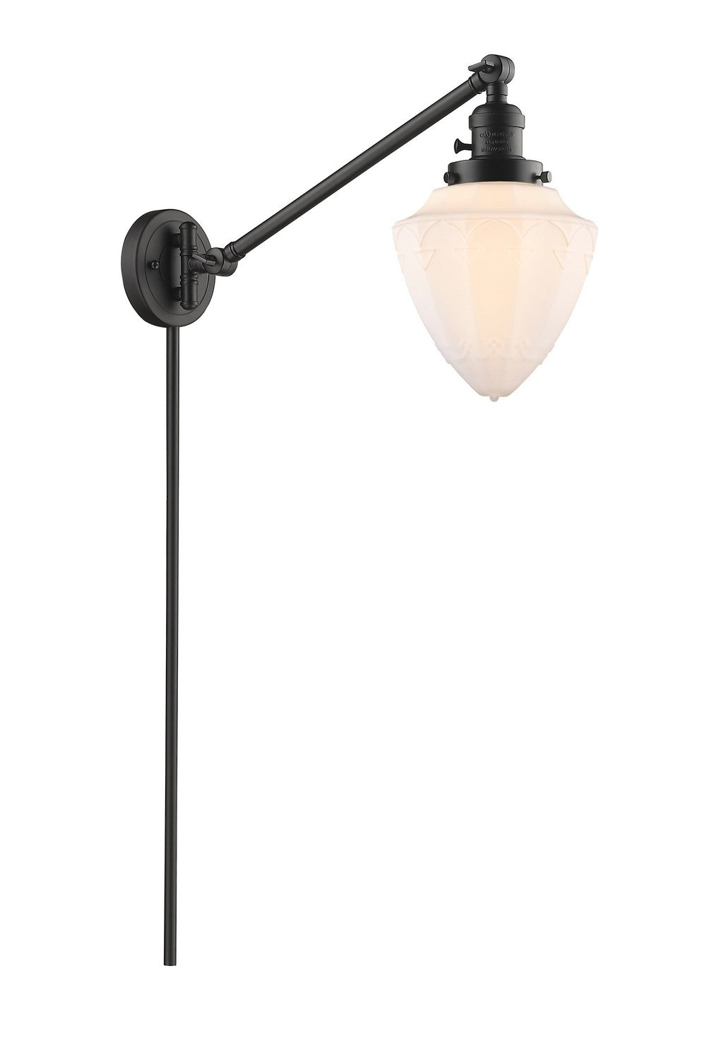 Innovations - 237-OB-G661-7 - One Light Swing Arm - Franklin Restoration - Oil Rubbed Bronze