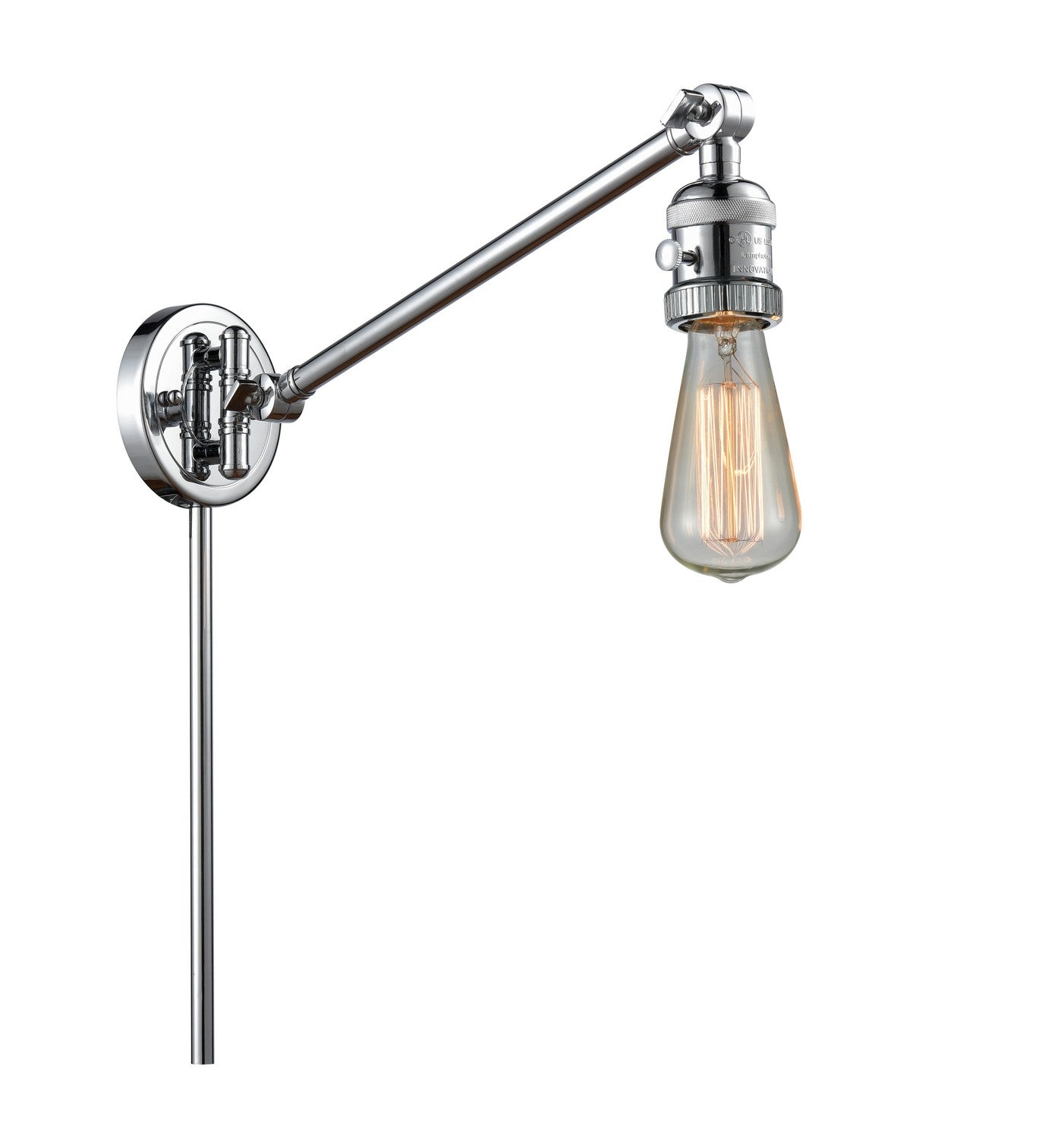 Innovations - 237-PC - One Light Swing Arm - Franklin Restoration - Polished Chrome