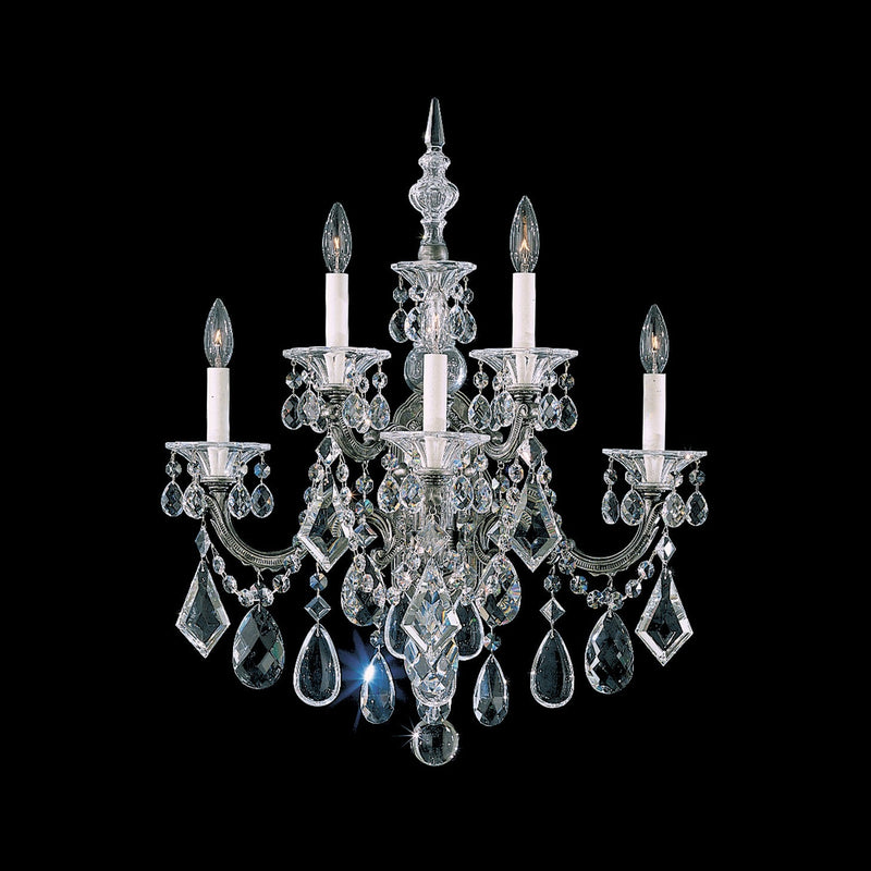 Schonbek - 5003-27R - Five Light Wall Sconce - La Scala - Parchment Gold