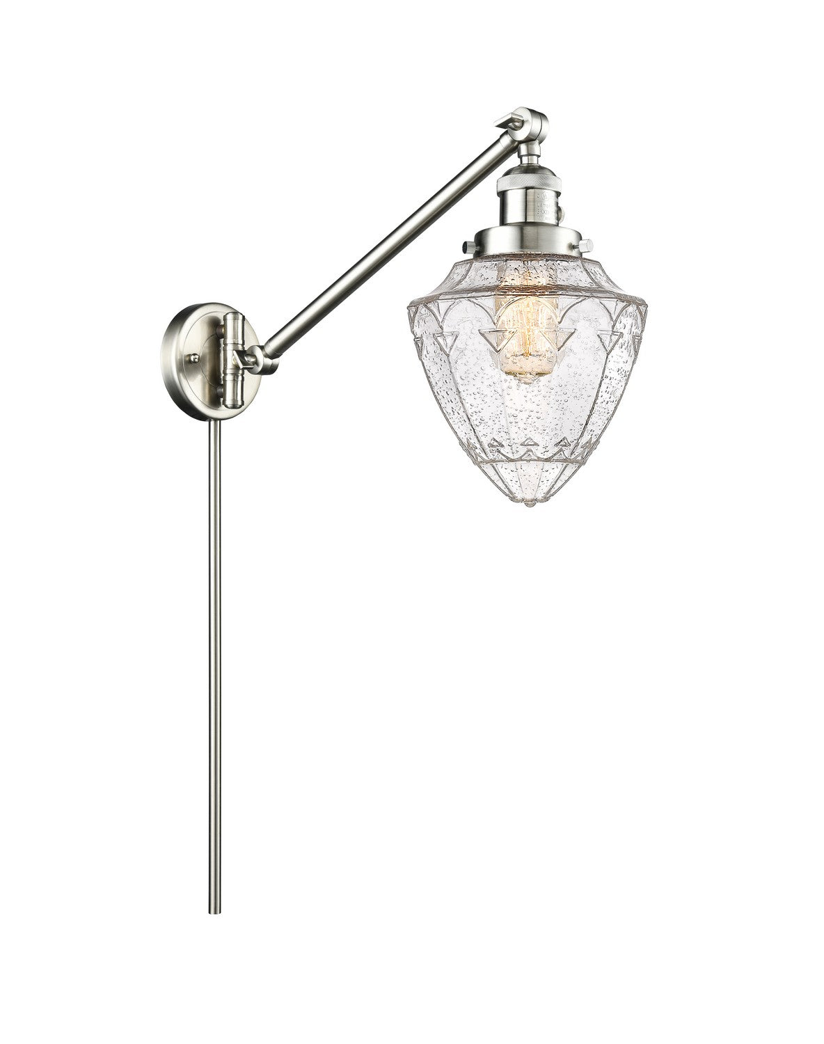 Innovations - 237-SN-G664-7 - One Light Swing Arm - Franklin Restoration - Brushed Satin Nickel