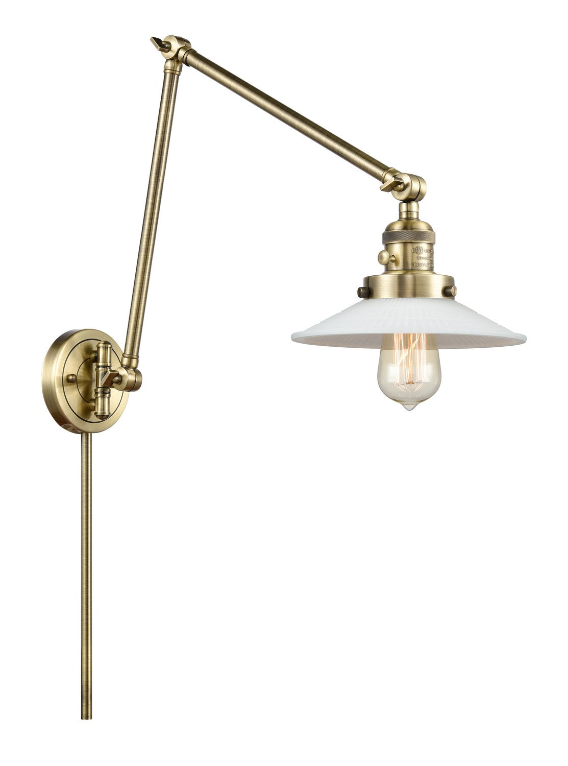 Innovations - 238-AB-G1 - One Light Swing Arm - Franklin Restoration - Antique Brass