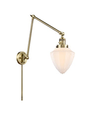 Innovations - 238-AB-G661-7 - One Light Swing Arm - Franklin Restoration - Antique Brass