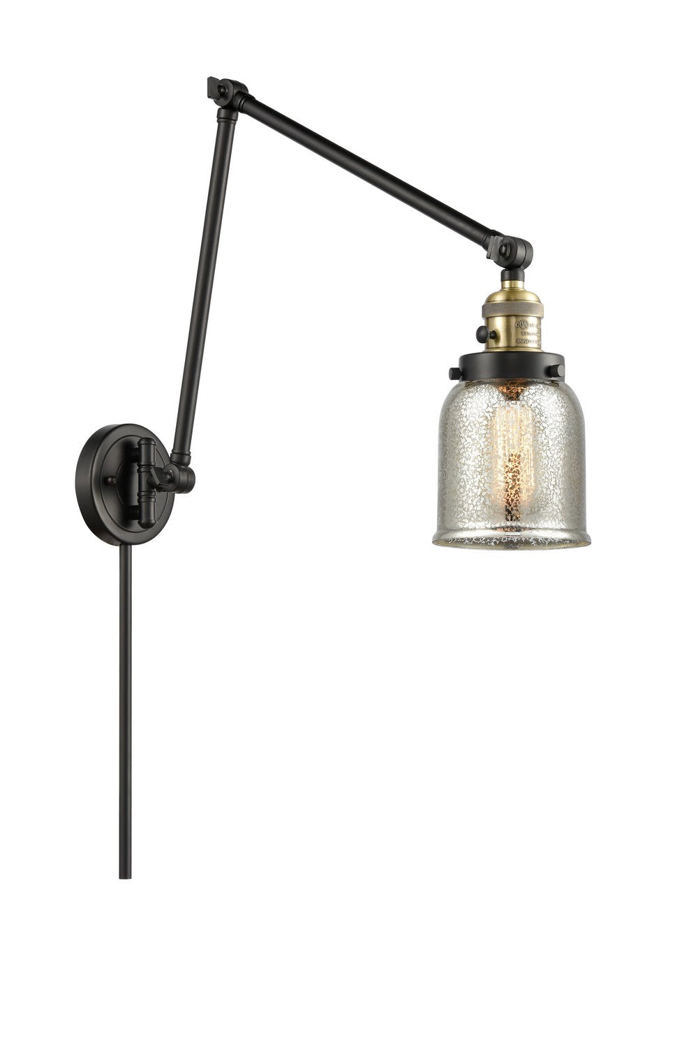 Innovations - 238-BAB-G58 - One Light Swing Arm - Franklin Restoration - Black Antique Brass
