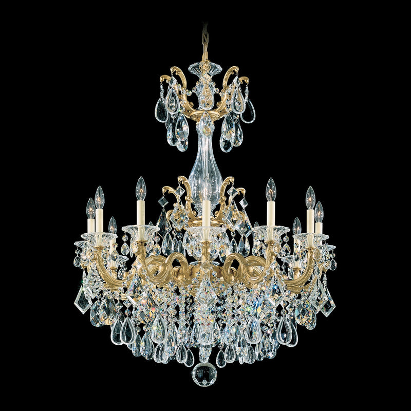 Schonbek - 5011-83R - 12 Light Chandelier - La Scala - Florentine Bronze