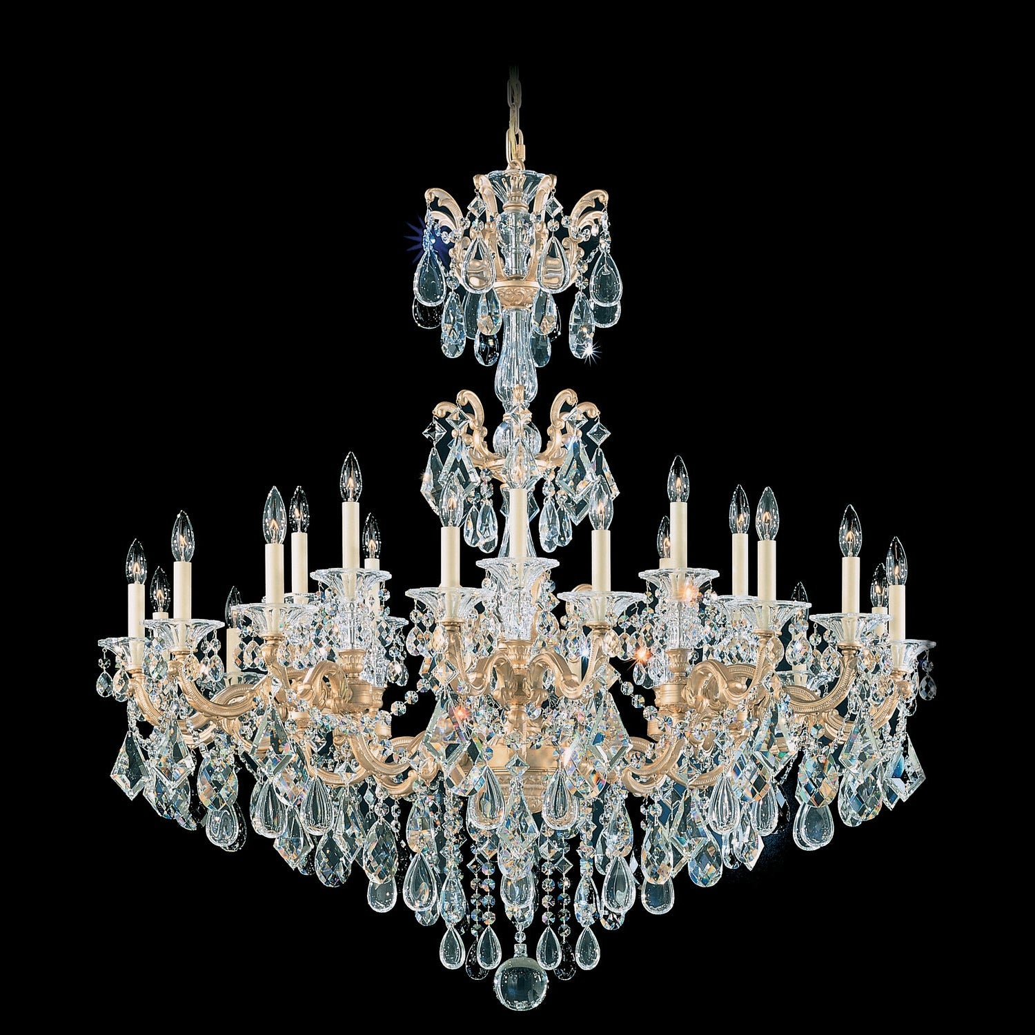 Schonbek - 5013-83R - 24 Light Chandelier - La Scala - Florentine Bronze