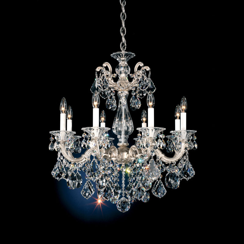 Schonbek - 5073-48R - Eight Light Chandelier - La Scala - Antique Silver