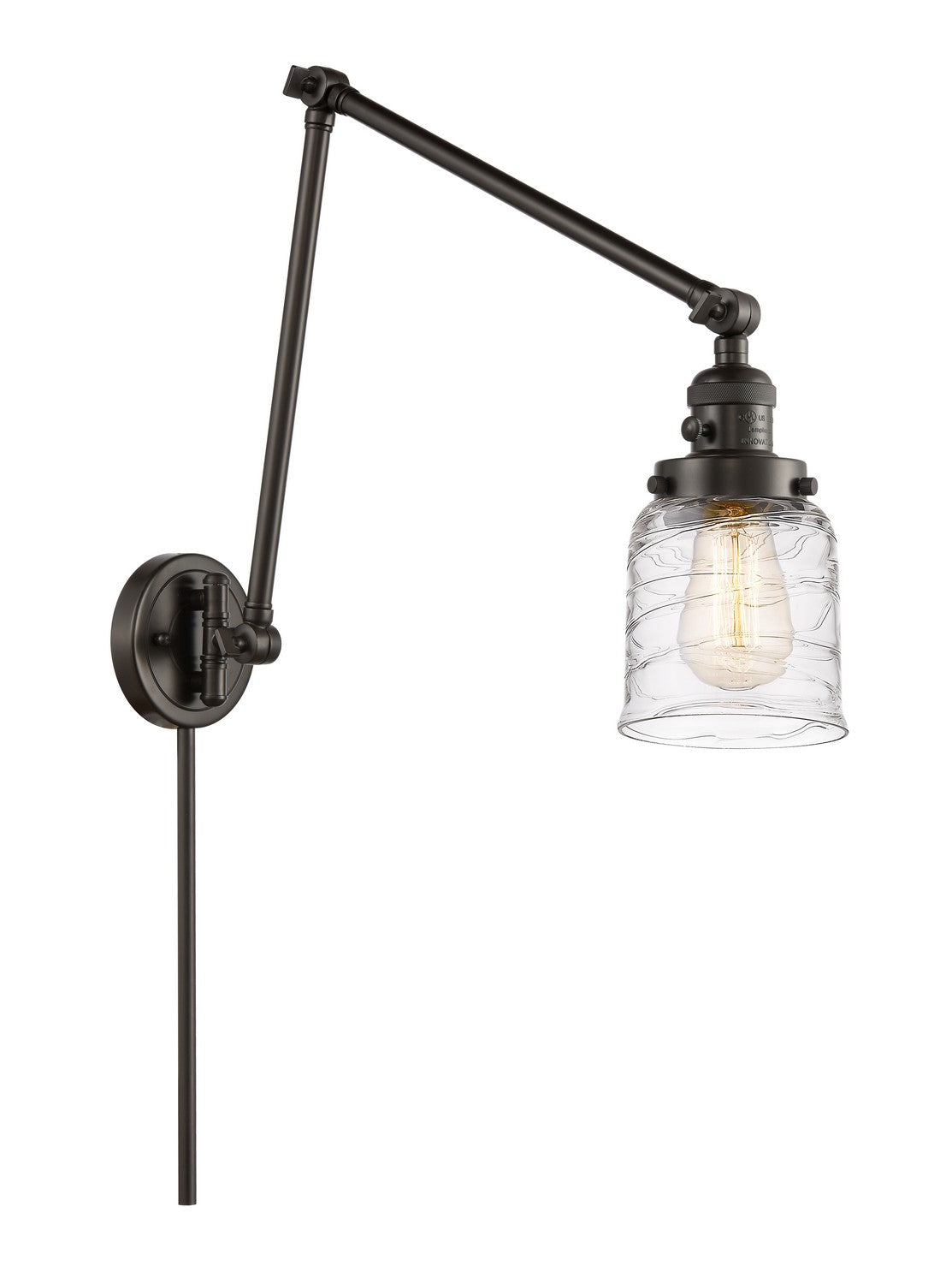 Innovations - 238-OB-G513 - One Light Swing Arm - Franklin Restoration - Oil Rubbed Bronze