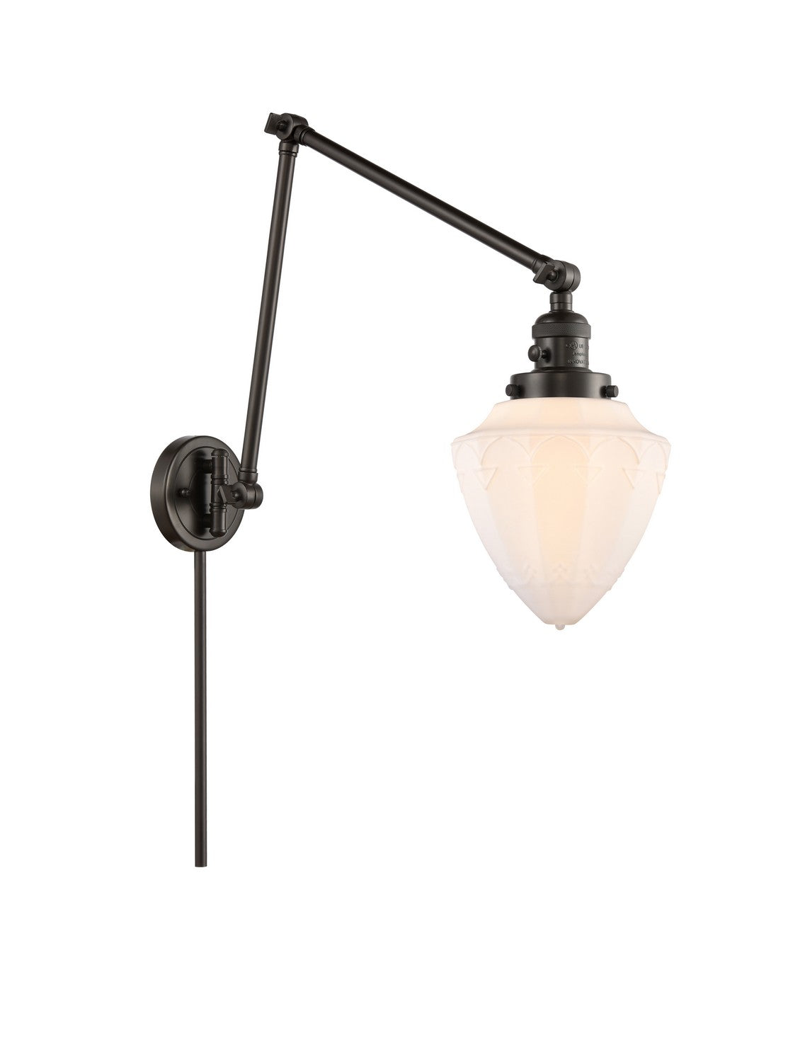 Innovations - 238-OB-G661-7 - One Light Swing Arm - Franklin Restoration - Oil Rubbed Bronze