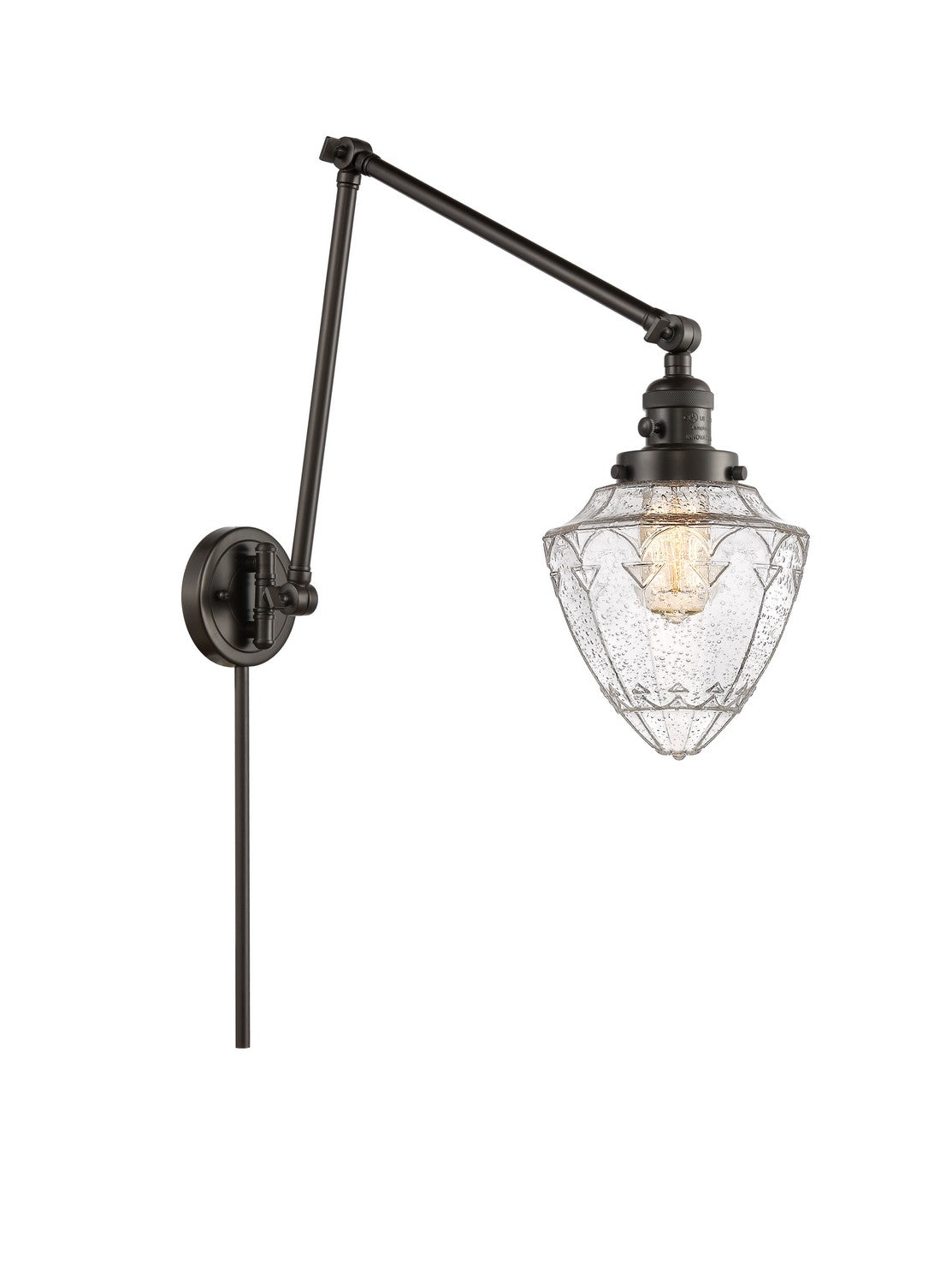 Innovations - 238-OB-G664-7 - One Light Swing Arm - Franklin Restoration - Oil Rubbed Bronze