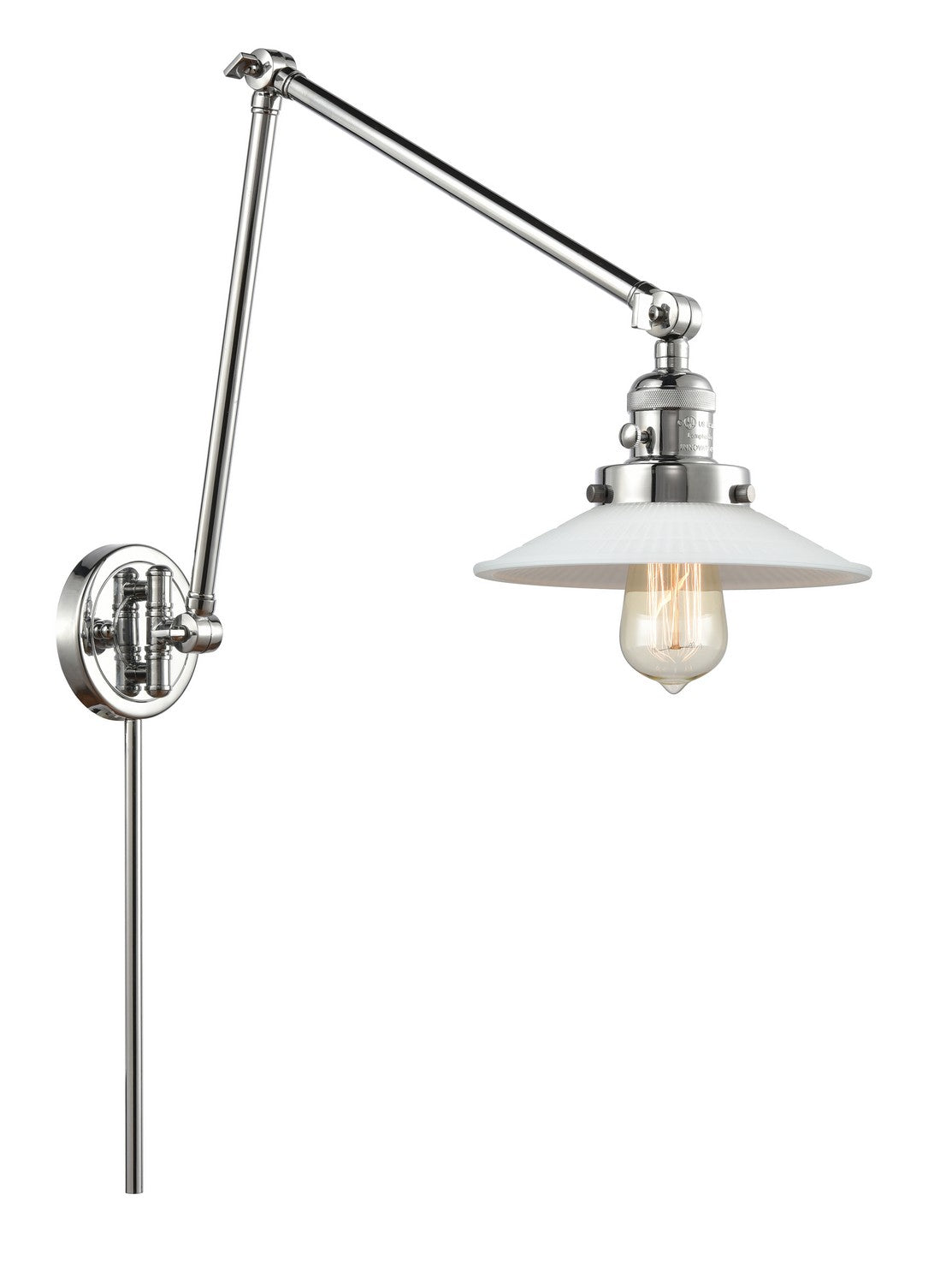 Innovations - 238-PC-G1 - One Light Swing Arm - Franklin Restoration - Polished Chrome