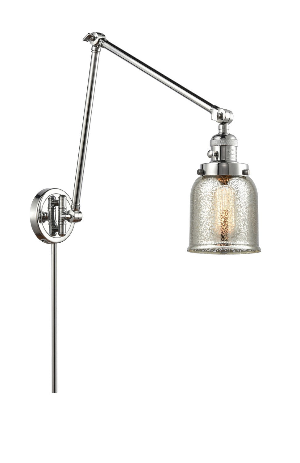 Innovations - 238-PC-G58 - One Light Swing Arm - Franklin Restoration - Polished Chrome