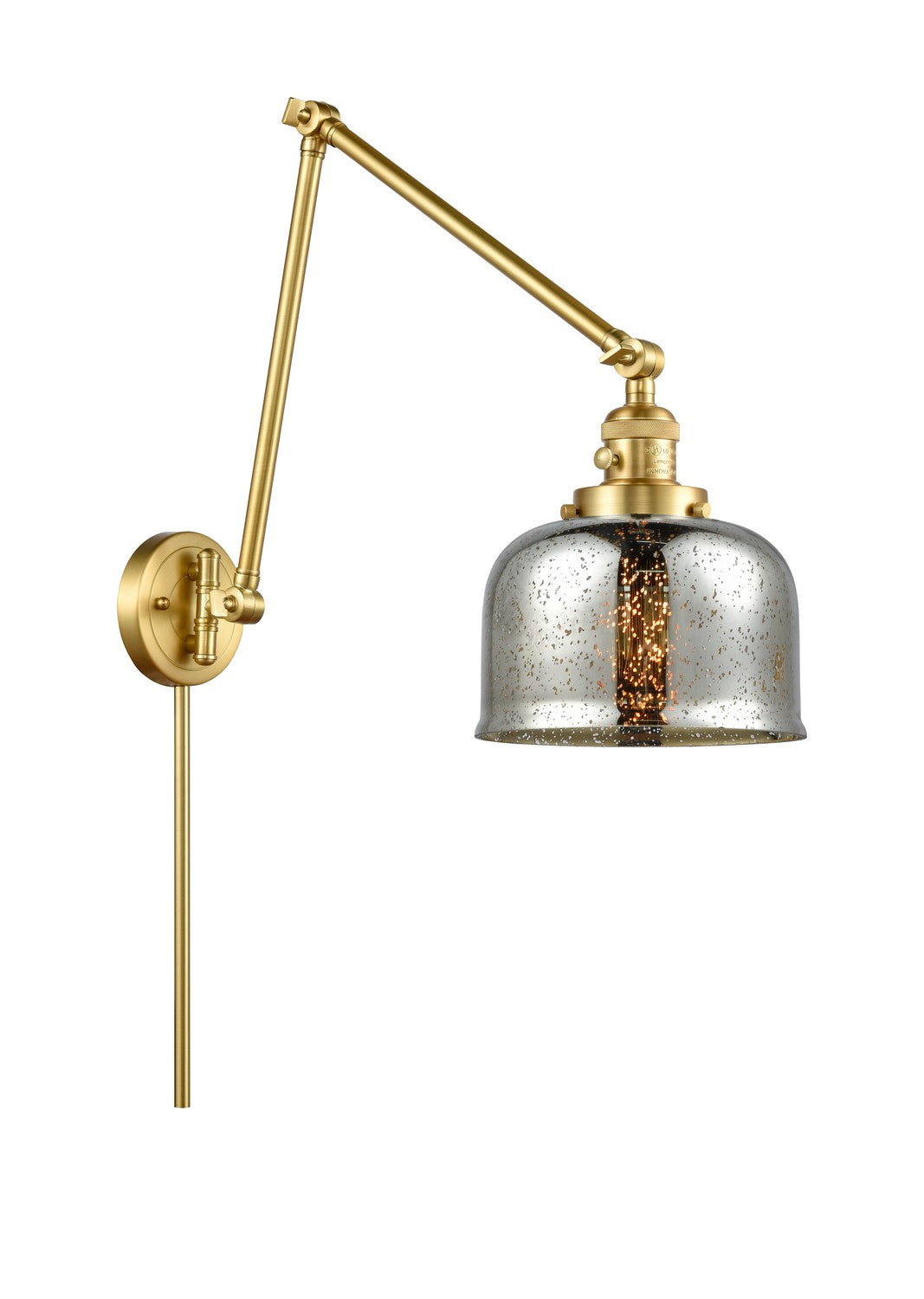 Innovations - 238-SG-G78 - One Light Swing Arm - Franklin Restoration - Satin Gold