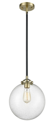 Innovations - 284-1S-BAB-G204-10 - One Light Mini Pendant - Nouveau - Black Antique Brass