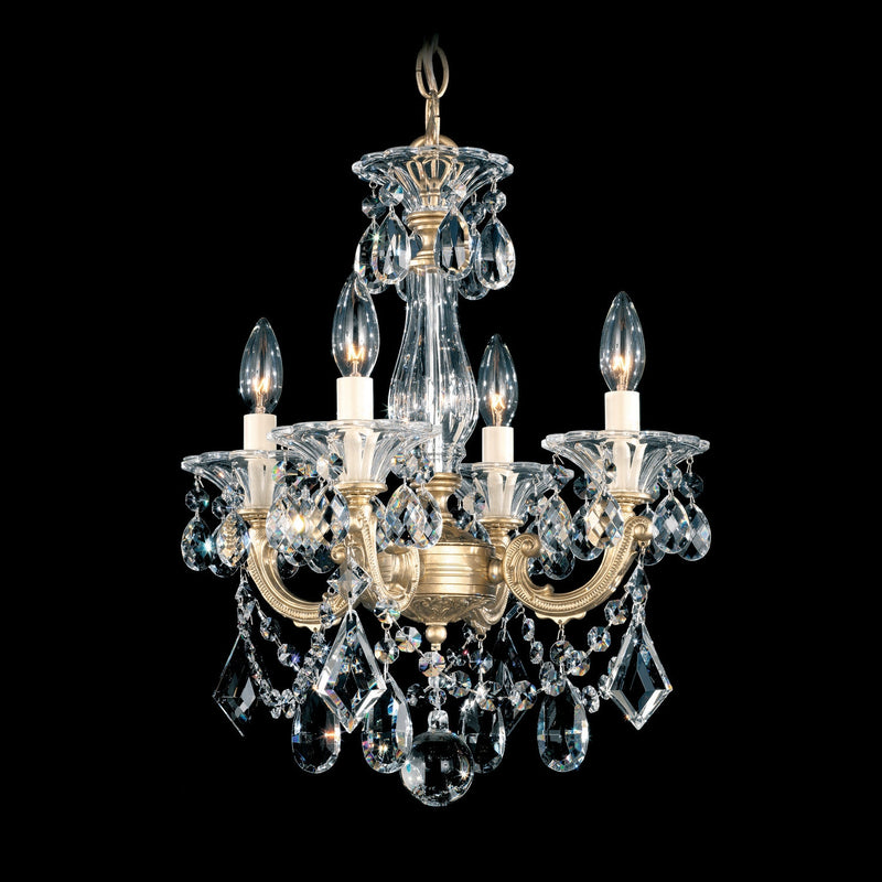 Schonbek - 5344-48R - Four Light Chandelier - La Scala - Antique Silver