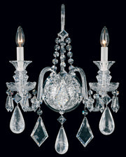Schonbek - 5502BK - Two Light Wall Sconce - Hamilton Rock Crystal - Jet Black