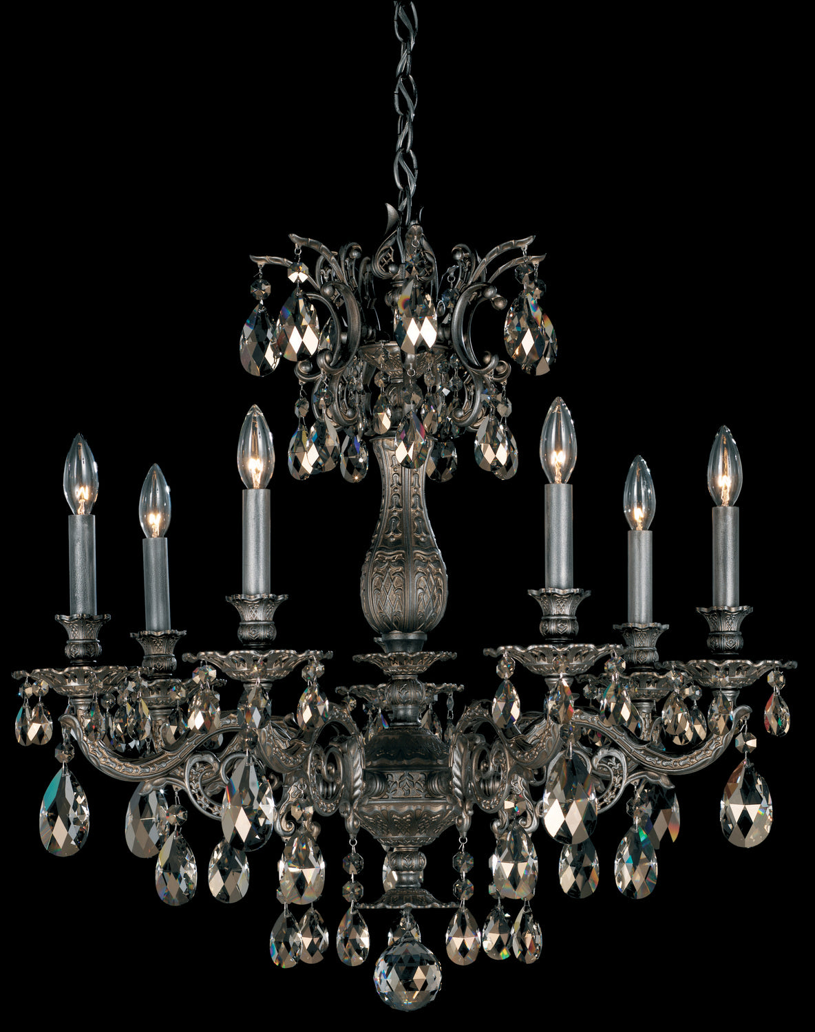 Schonbek - 5677-22H - Seven Light Chandelier - Milano - Heirloom Gold